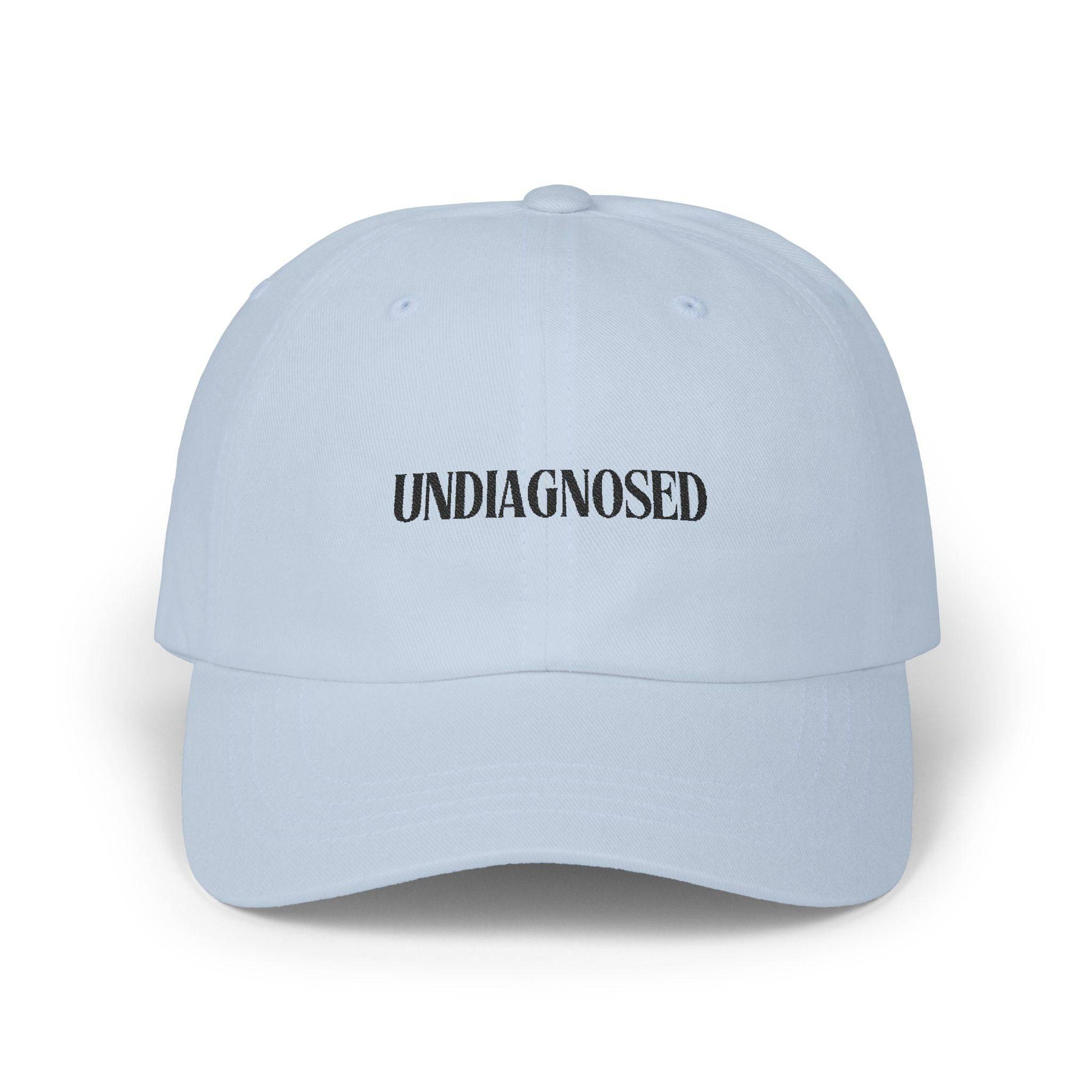 Minimalist 'Undiagnosed' Dad Cap | Mental Health Awareness Gift, Unisex Hat, Casual Fashion, Everyday Wear, Statement Piece - Its Fine, I Am Fine