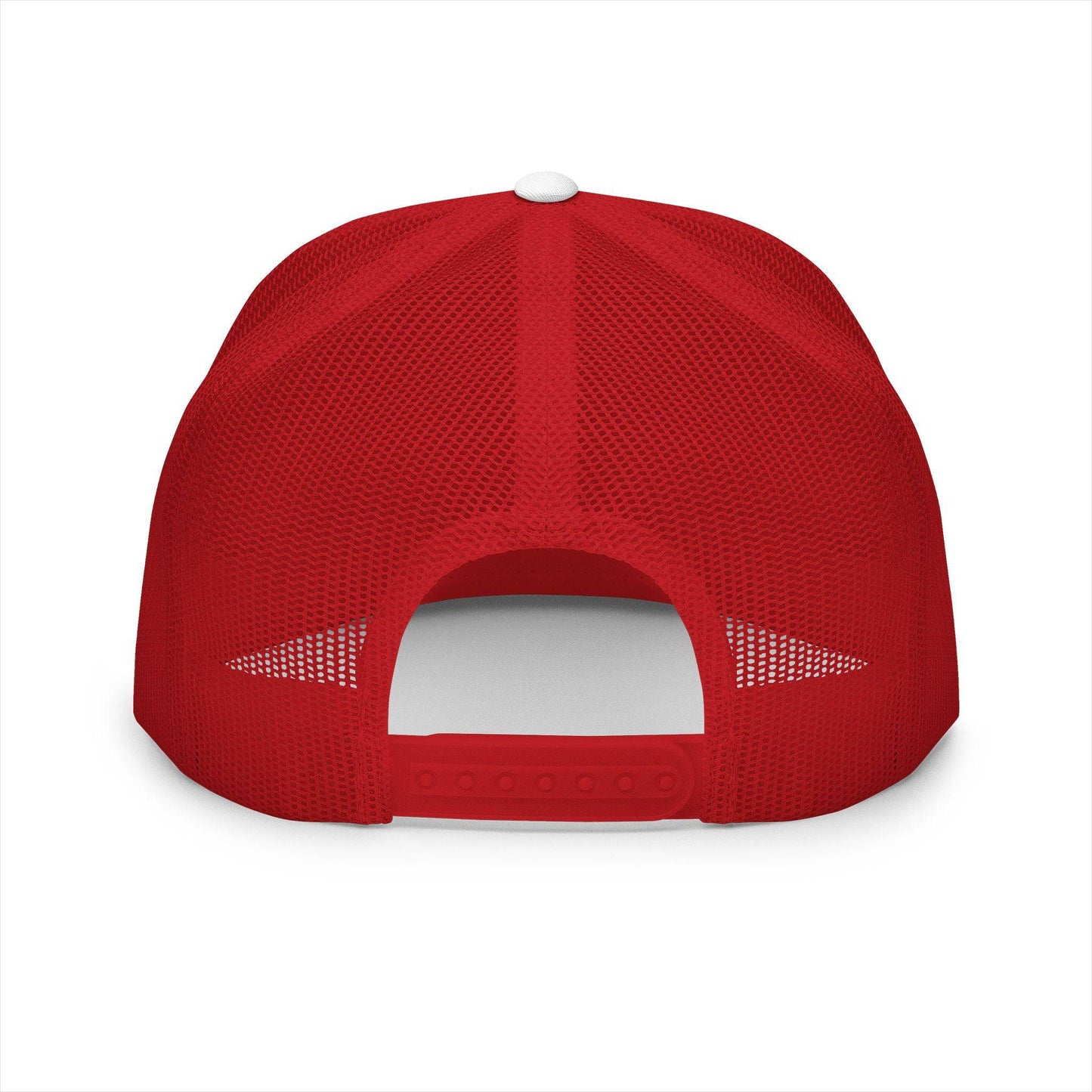 Pride & Mental Health 5 Panel Trucker Cap - Embroidered Supportive Hat - Its Fine, I Am Fine