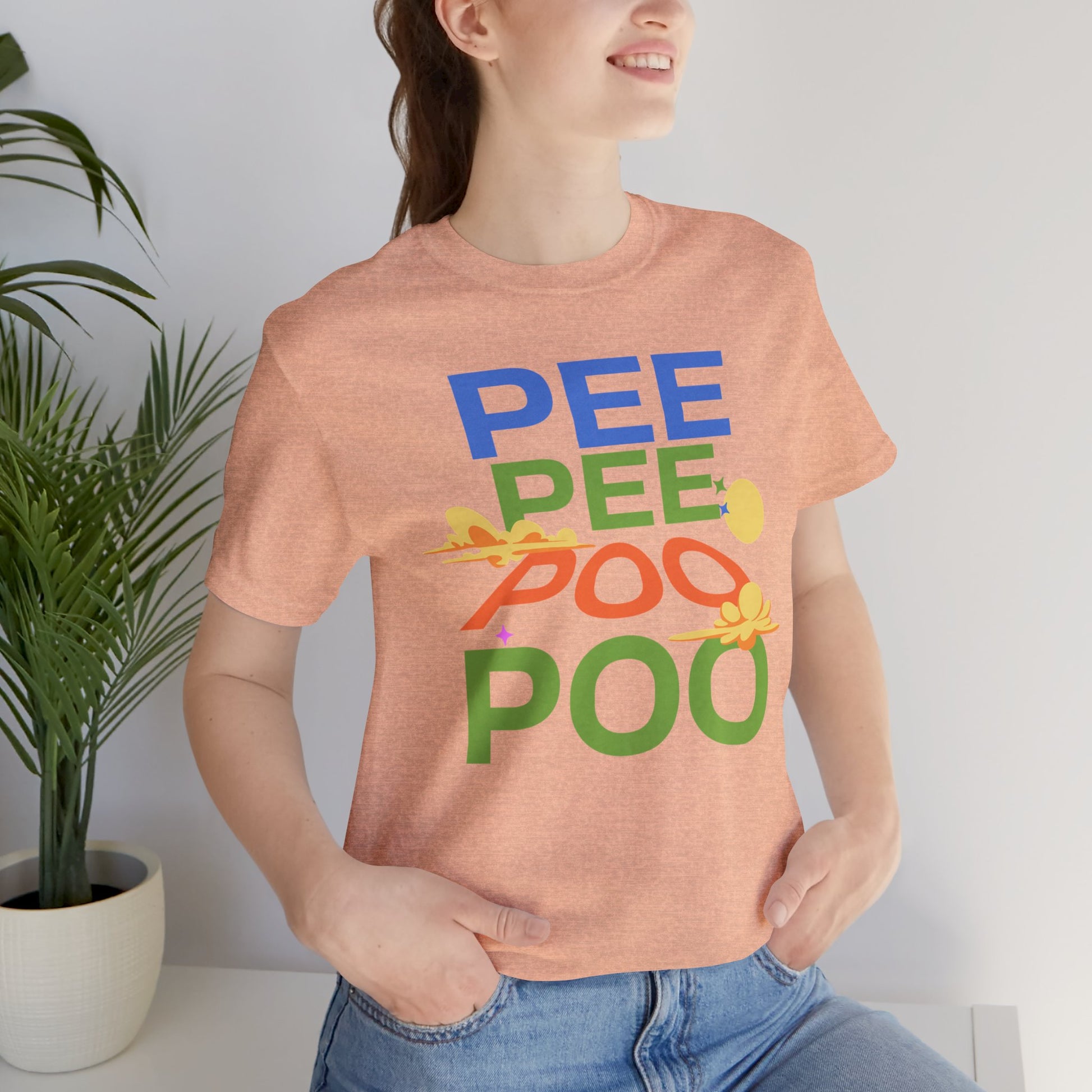 Fun Pee Pee Poo Graphic Tee - Its Fine, I Am Fine