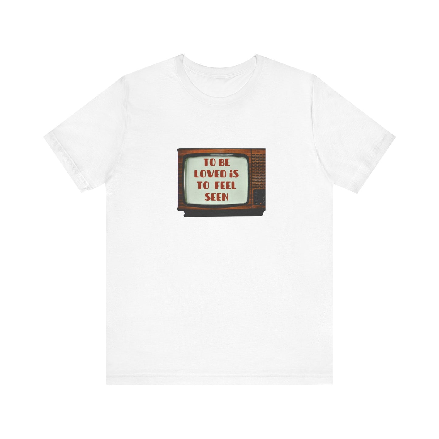 Retro Love Quote Tee, Unisex Short Sleeve Shirt, Vintage Style, Gift for Friends, Self-Love Statement T-Shirt, Casual Chic Top
