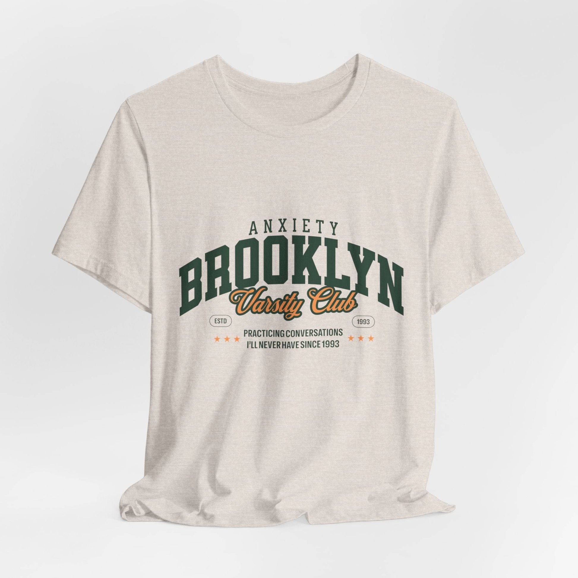 Brooklyn Anxiety Club Vintage Unisex T-Shirt | Funny Retro Graphic Tee for Everyday Comfort - Its Fine, I Am Fine