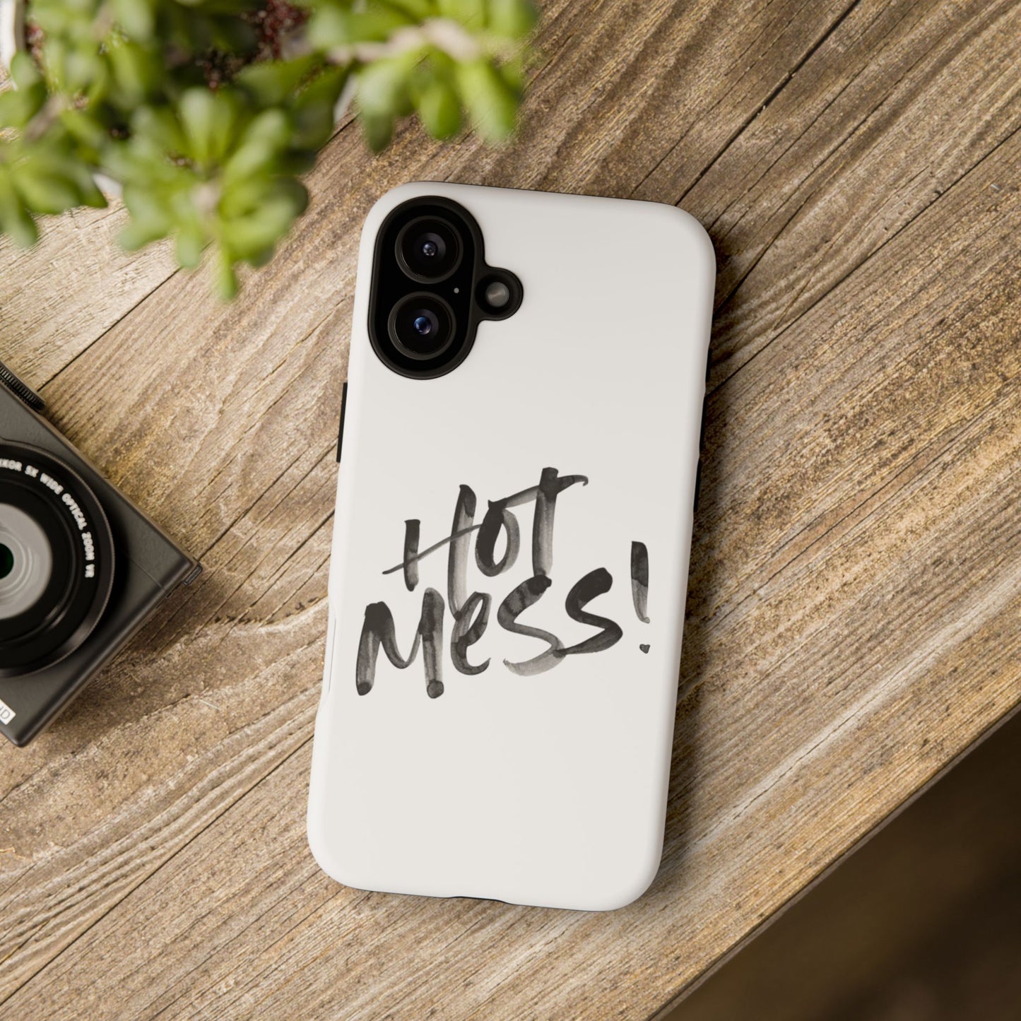 Hot Mess Phone Case, Fun Phone Cover, Gift for Her, Quirky Accessory, Stylish Mobile Case, Trendy Gift Idea