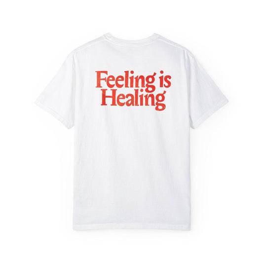 Feeling is Healing Unisex T-Shirt, Relaxed Fit Tee, Soft Cotton Shirt, Gift for Mental Health Awareness, Perfect for Self-Care - Its Fine, I Am Fine