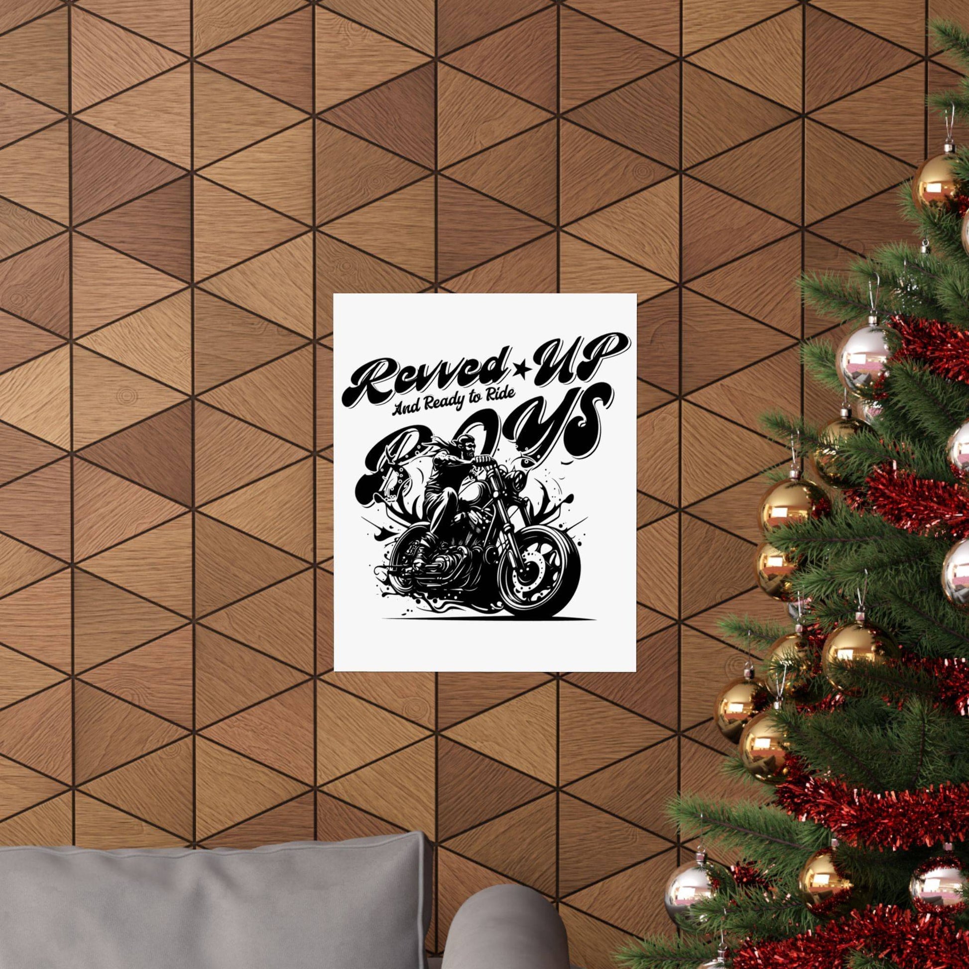 Revv'd Up Motorcycle Poster - Perfect for Bikers & Enthusiasts - Its Fine, I Am Fine