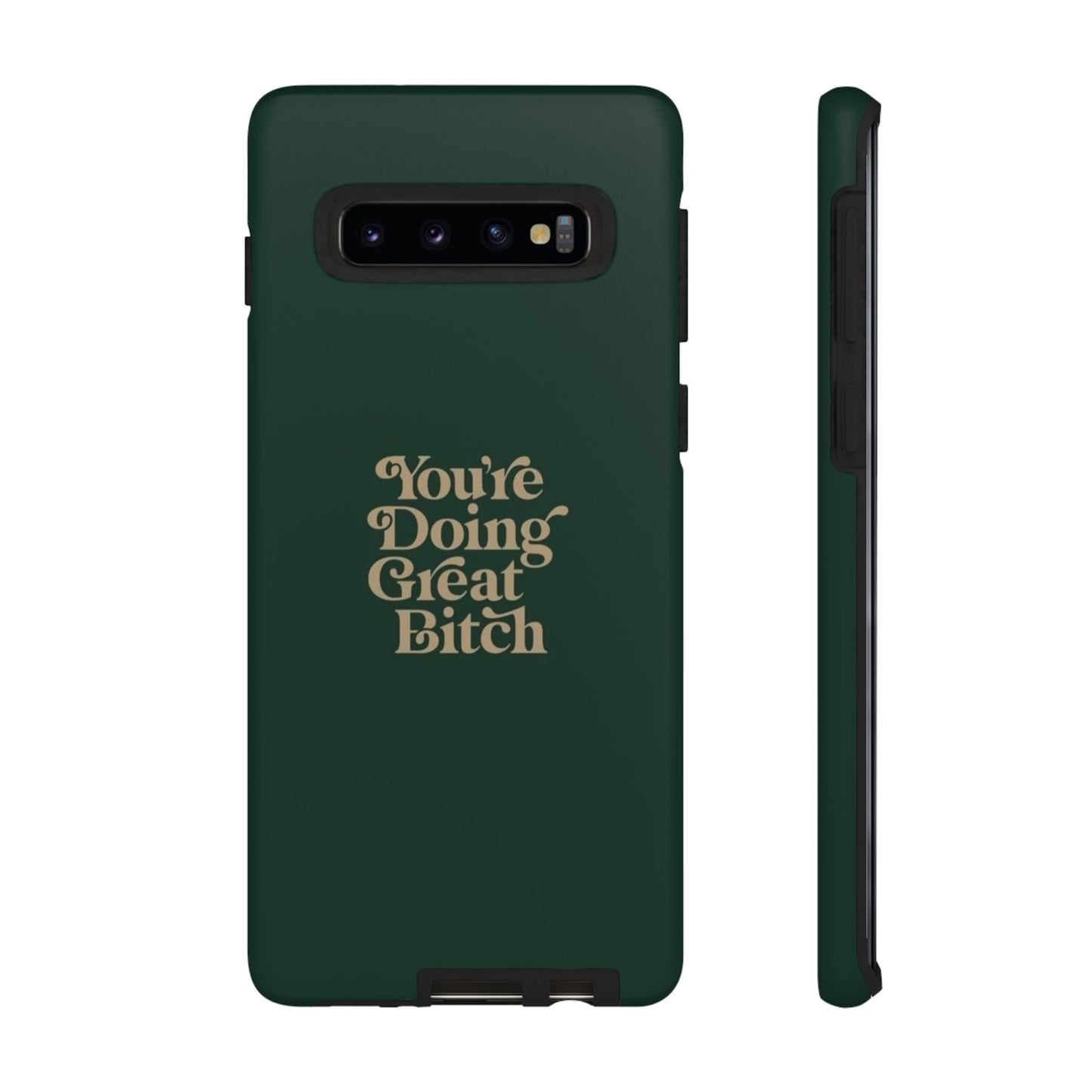 Tough Cases, Encouraging Phone Case, Motivational Phone Cover, Inspirational Phone Protector, Tough Love Phone Case, You're Doing Great - Its Fine, I Am Fine