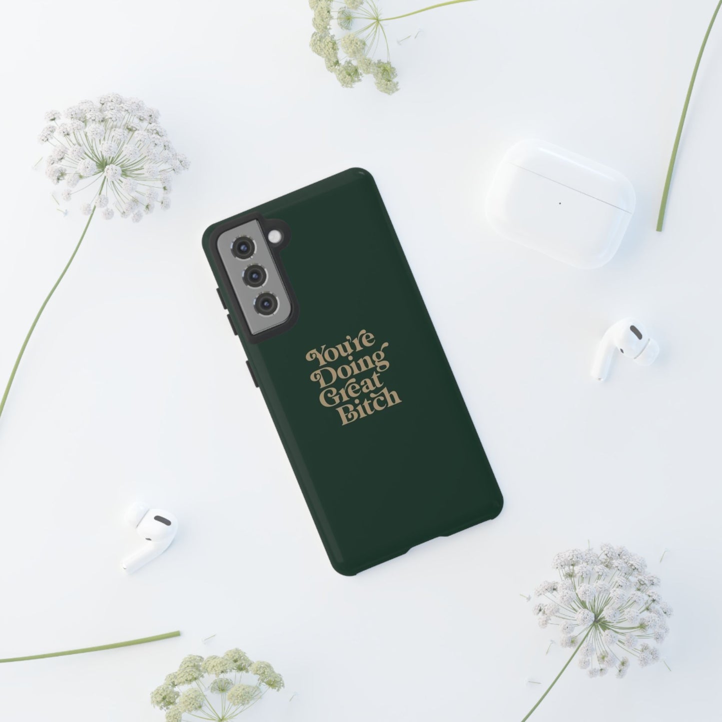 Tough Cases, Encouraging Phone Case, Motivational Phone Cover, Inspirational Phone Protector, Tough Love Phone Case, You're Doing Great