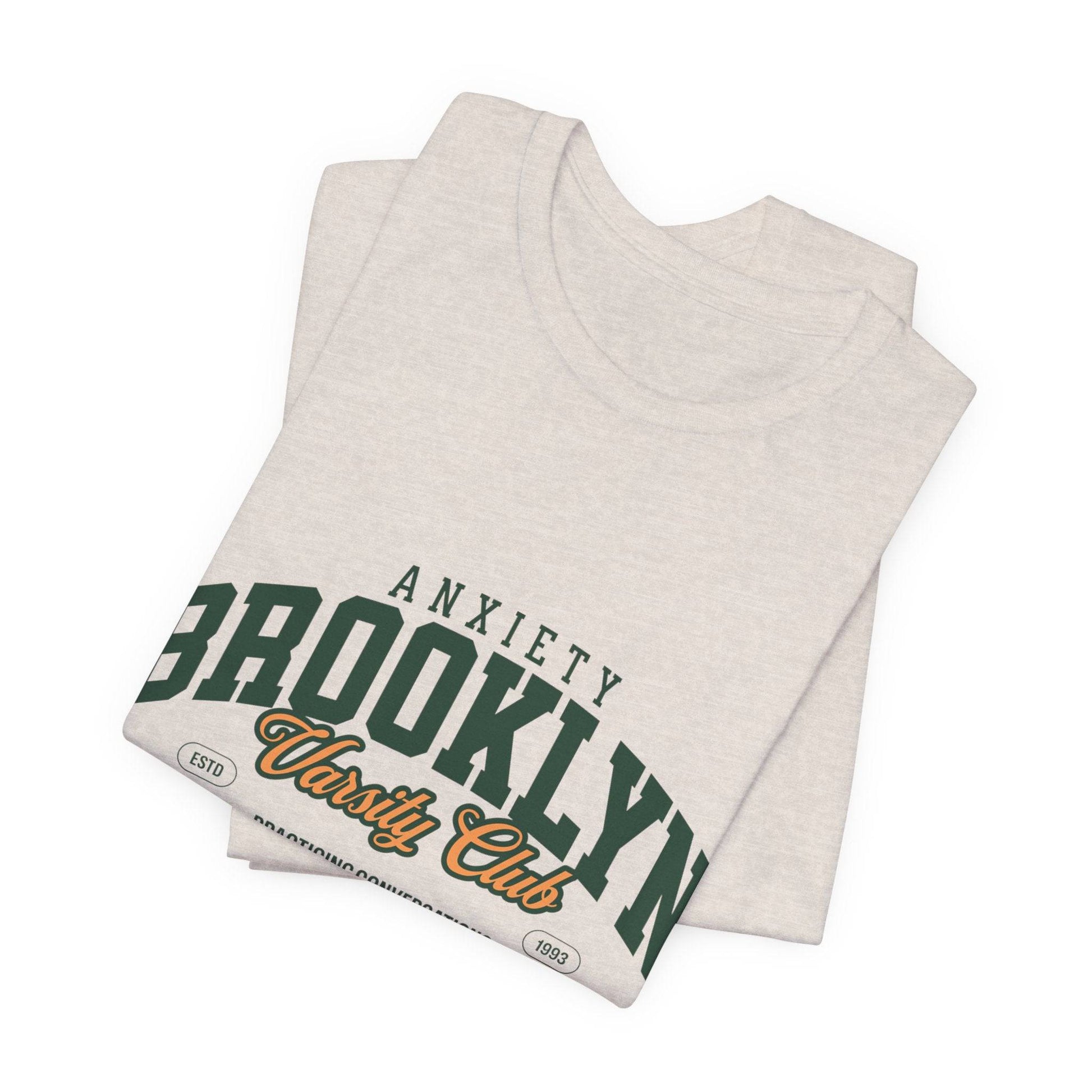 Brooklyn Anxiety Club Vintage Unisex T-Shirt | Funny Retro Graphic Tee for Everyday Comfort - Its Fine, I Am Fine