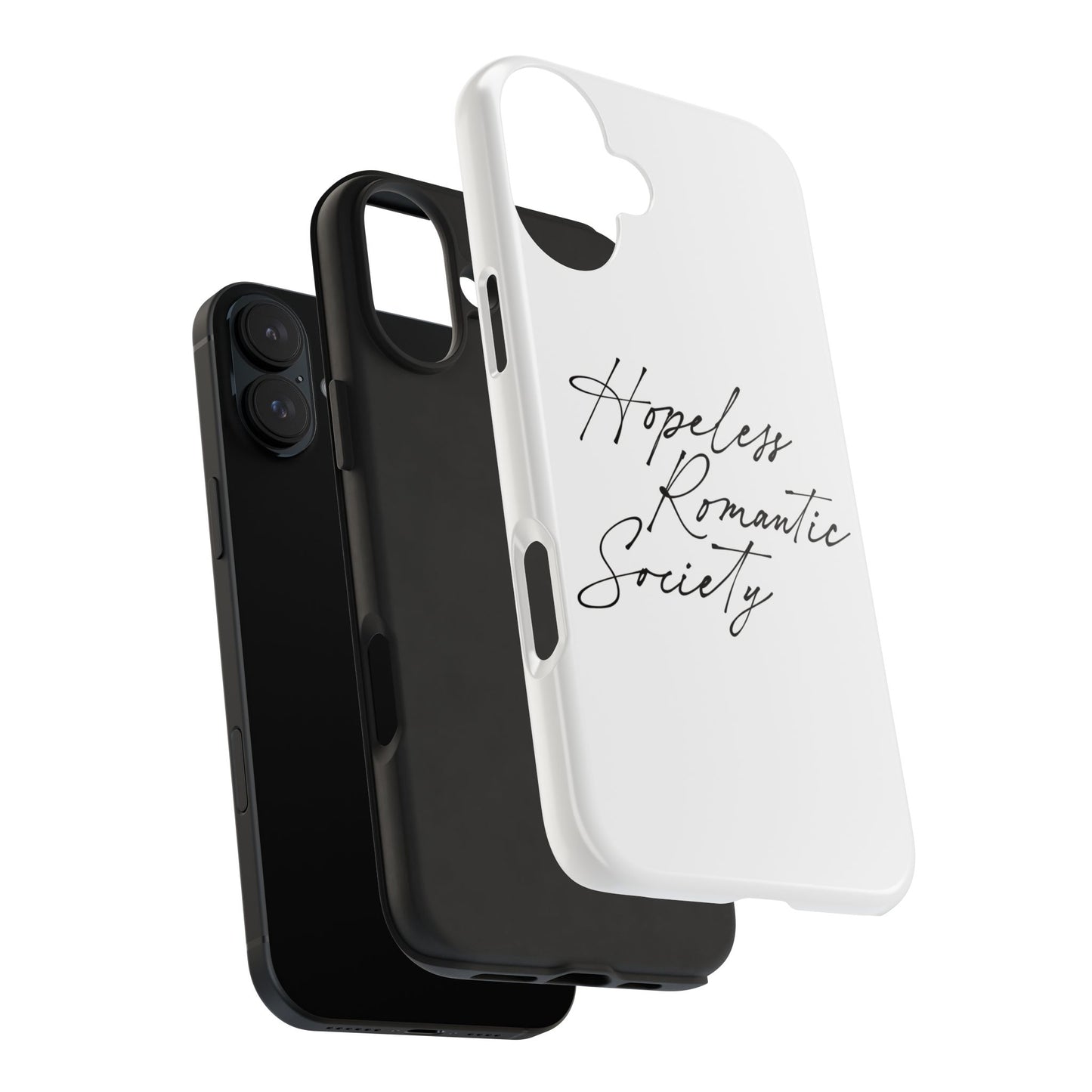Hopeless Romantic Tough Phone Cases - Unique Gift Ideas, Valentine's Day Gift, Floral Phone Accessories, Love Quotes Cover, Protective Phone