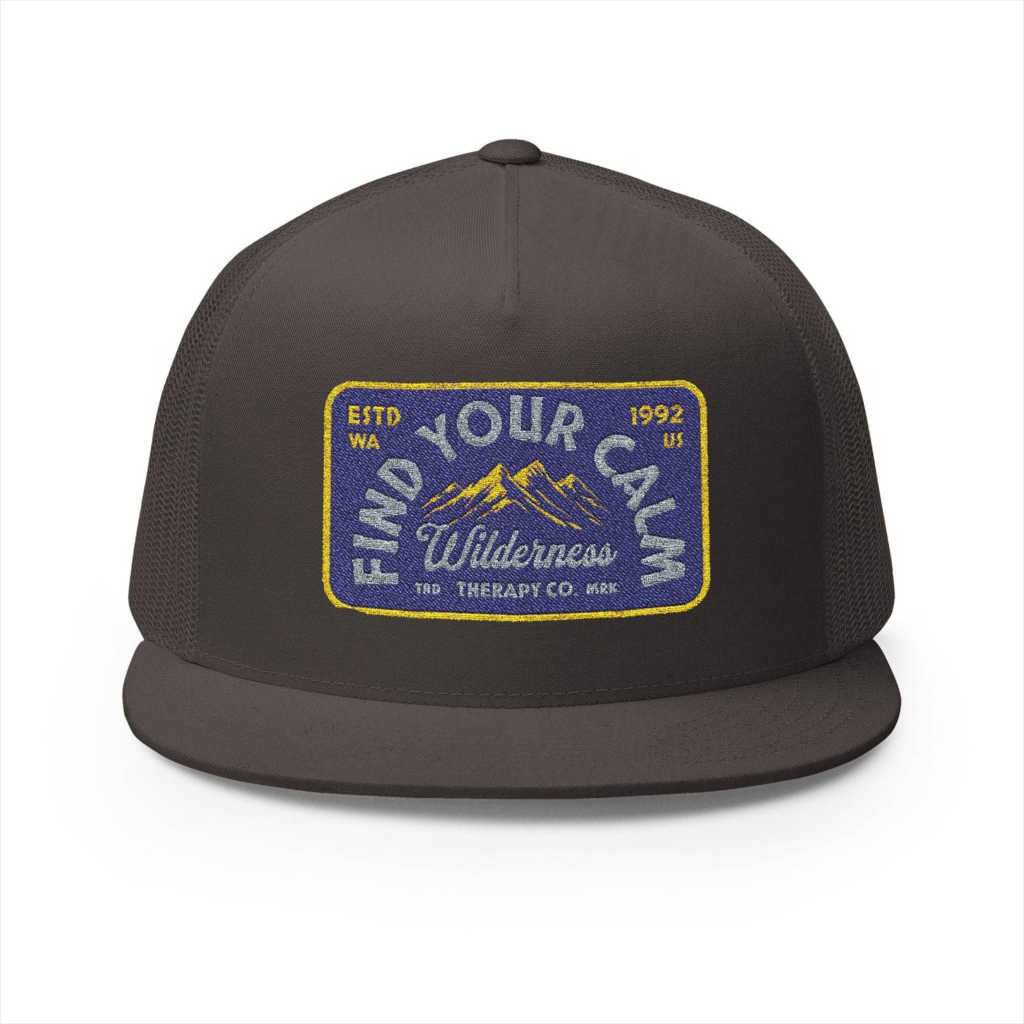 Vintage Embroidered Trucker Cap - 'Find Your Own Wilderness' - Its Fine, I Am Fine