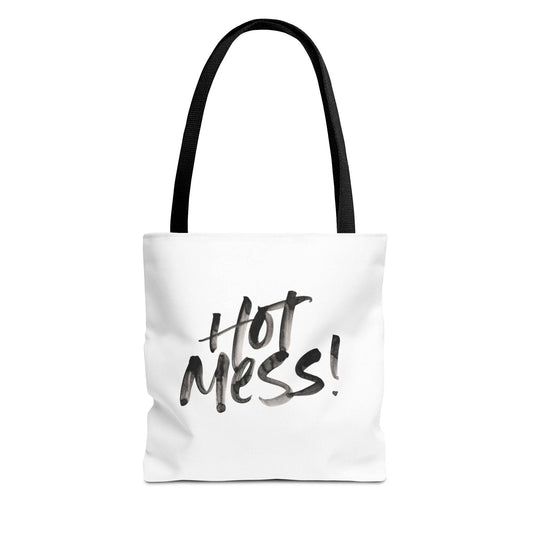 Hot Mess Tote Bag - Stylish, Reusable, Everyday Carryall, Perfect for Shopping, Gym, Beach, or Travel - Its Fine, I Am Fine