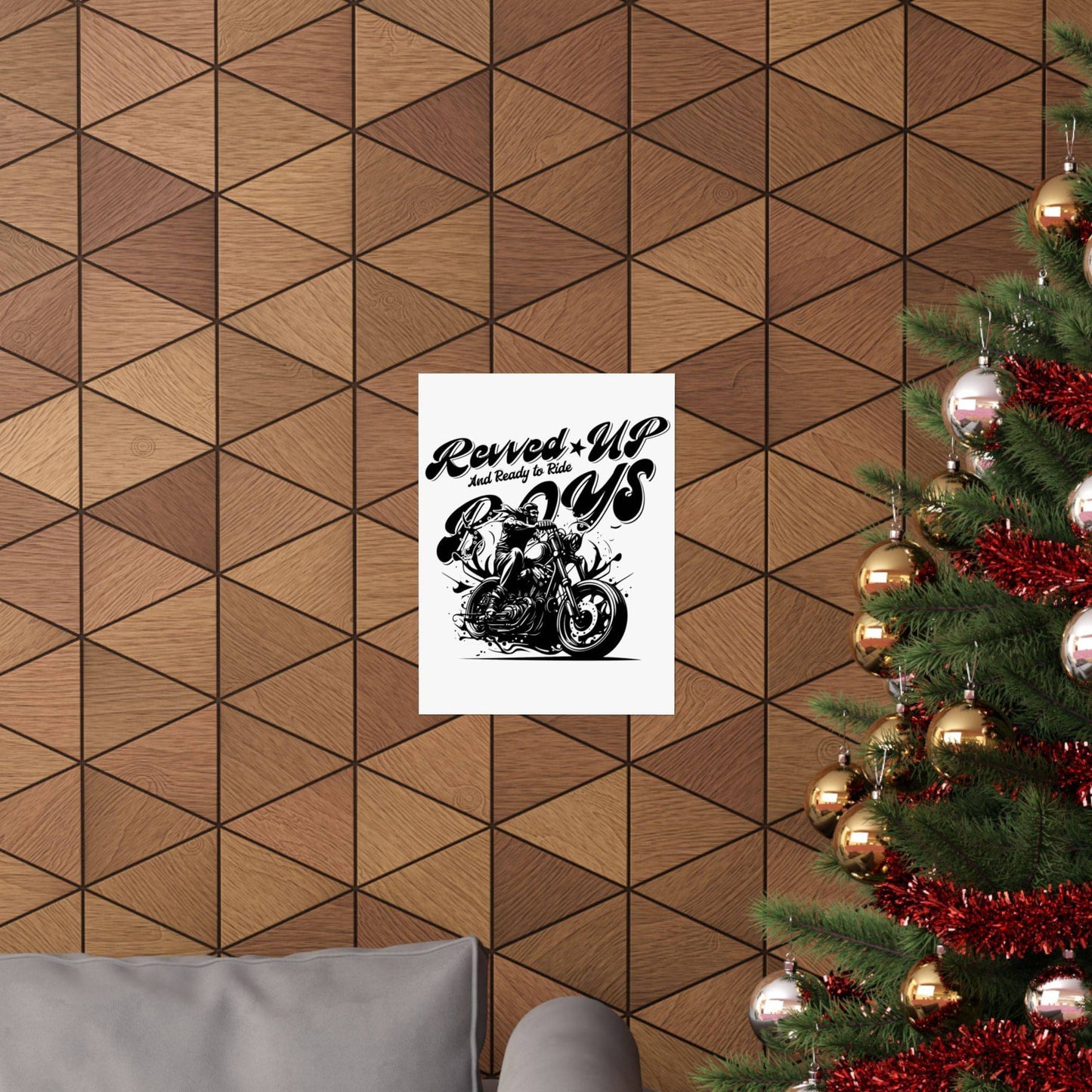 Revv'd Up Motorcycle Poster - Perfect for Bikers & Enthusiasts - Its Fine, I Am Fine