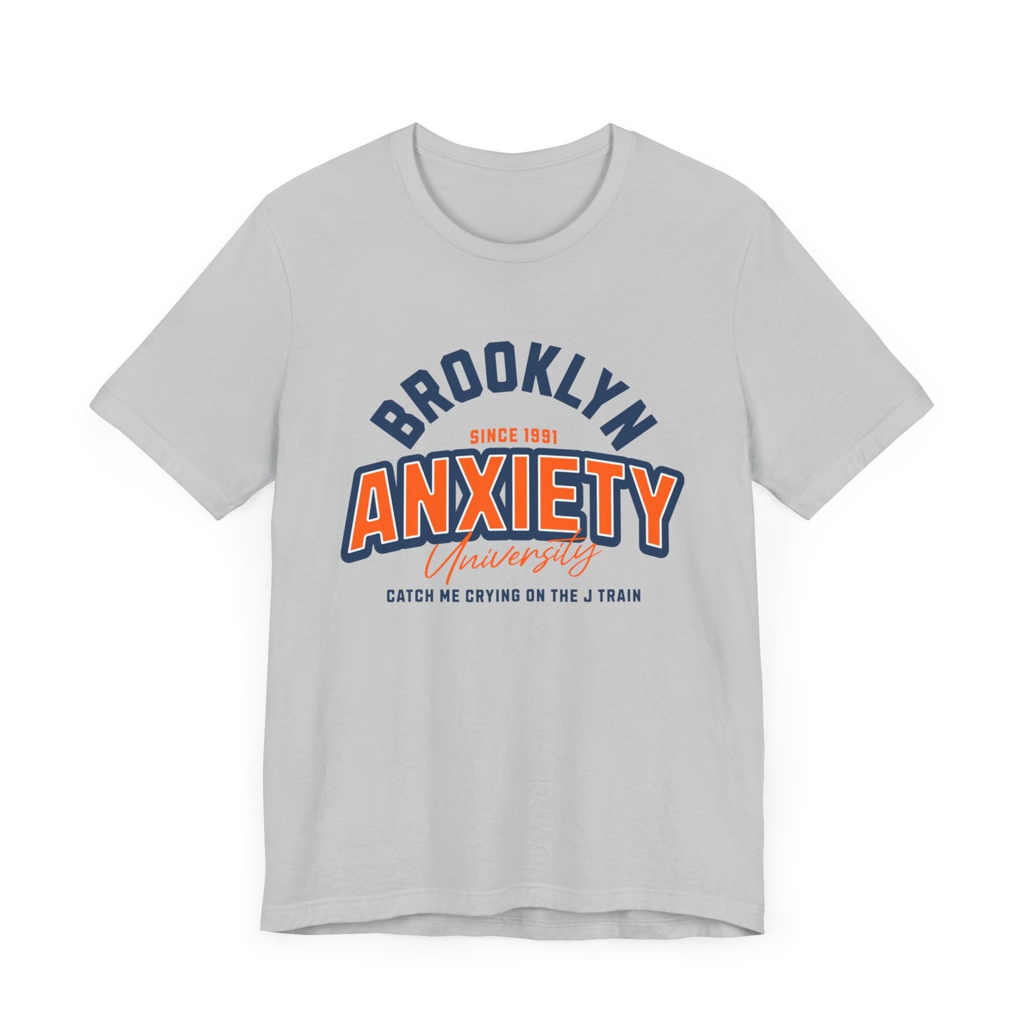 Brooklyn Anxiety University Vintage Unisex T-Shirt – Retro Graphic Tee