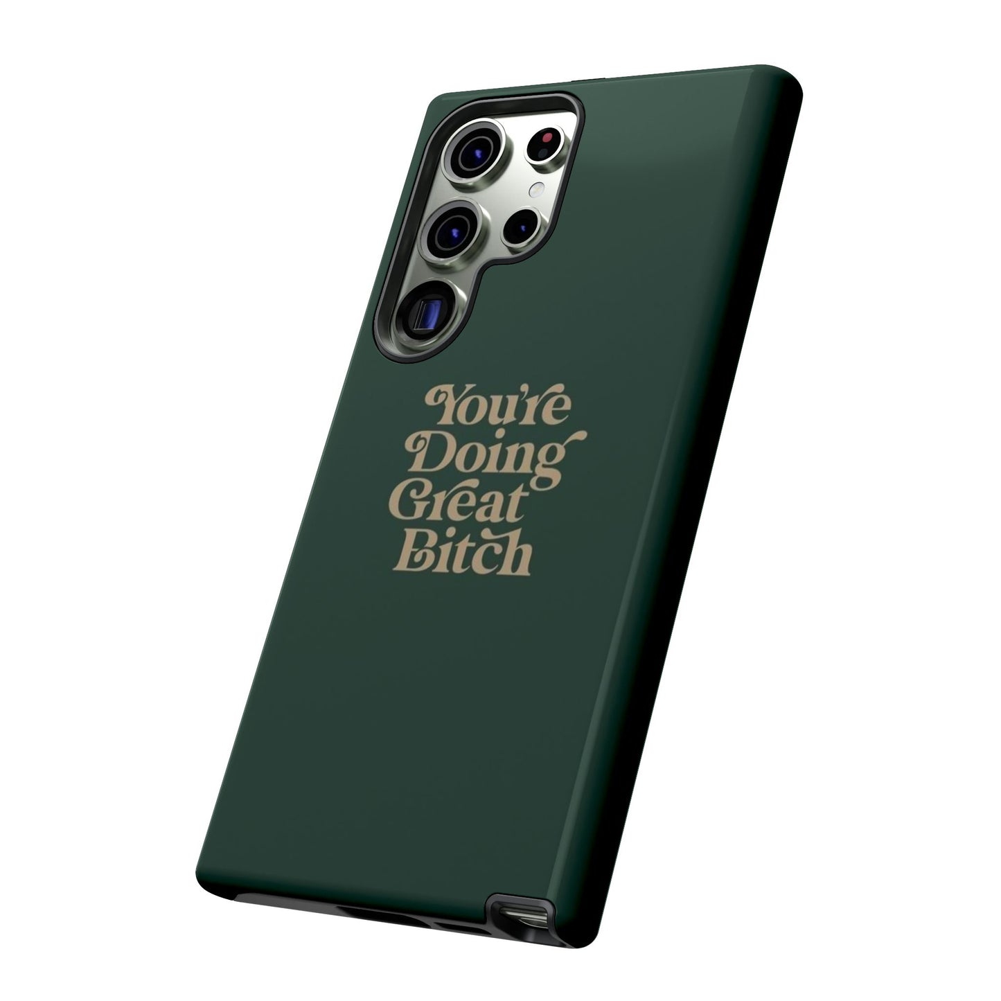 Tough Cases, Encouraging Phone Case, Motivational Phone Cover, Inspirational Phone Protector, Tough Love Phone Case, You're Doing Great
