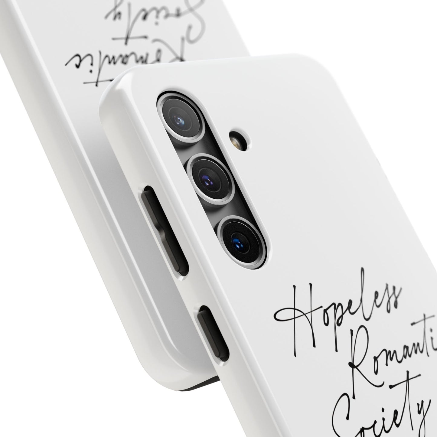 Hopeless Romantic Tough Phone Cases - Unique Gift Ideas, Valentine's Day Gift, Floral Phone Accessories, Love Quotes Cover, Protective Phone