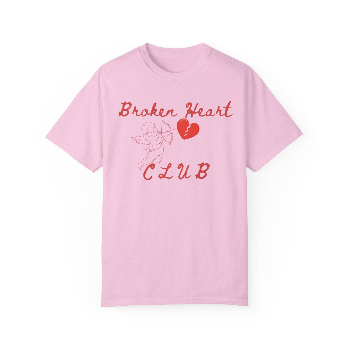 Broken Heart Club T-Shirt, Unisex Casual Tee, Cute Gift for Friends, Valentine's Day Wear, Funny Relationship Shirt - Its Fine, I Am Fine