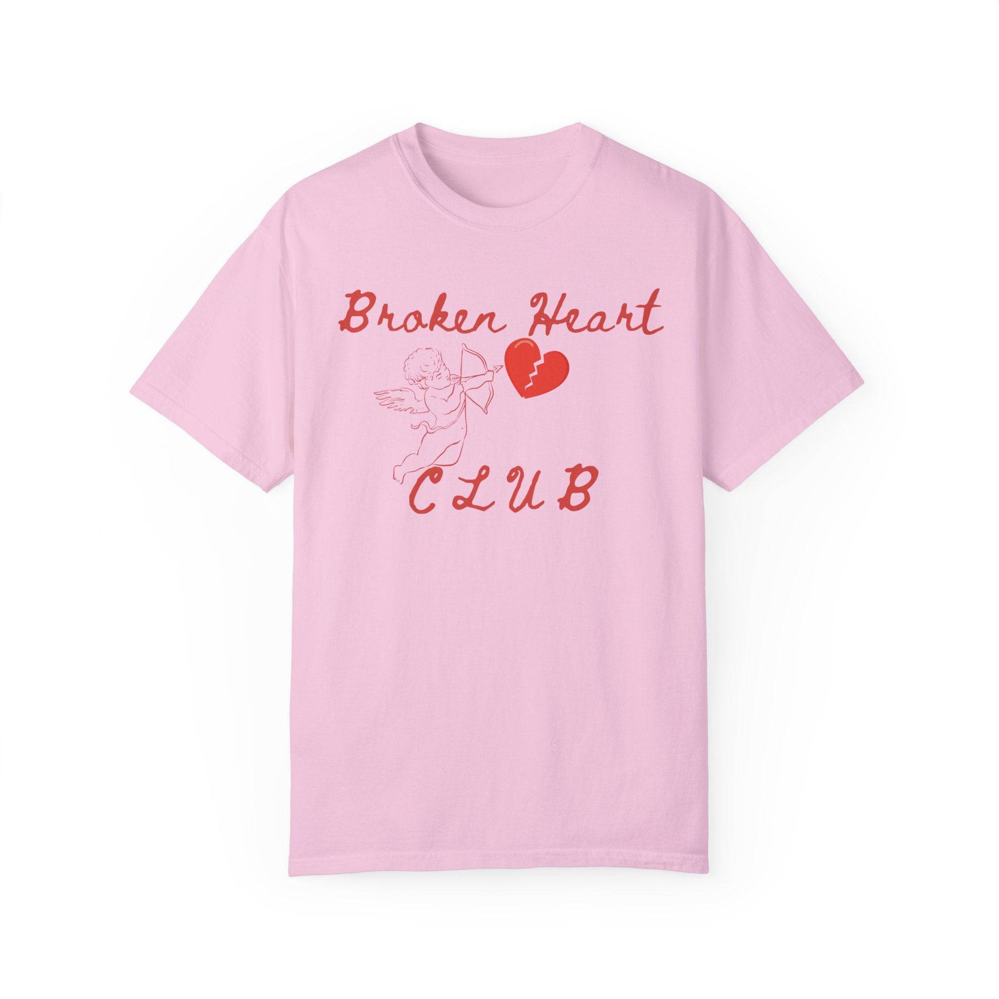 Broken Heart Club T-Shirt, Unisex Casual Tee, Cute Gift for Friends, Valentine's Day Wear, Funny Relationship Shirt - Its Fine, I Am Fine