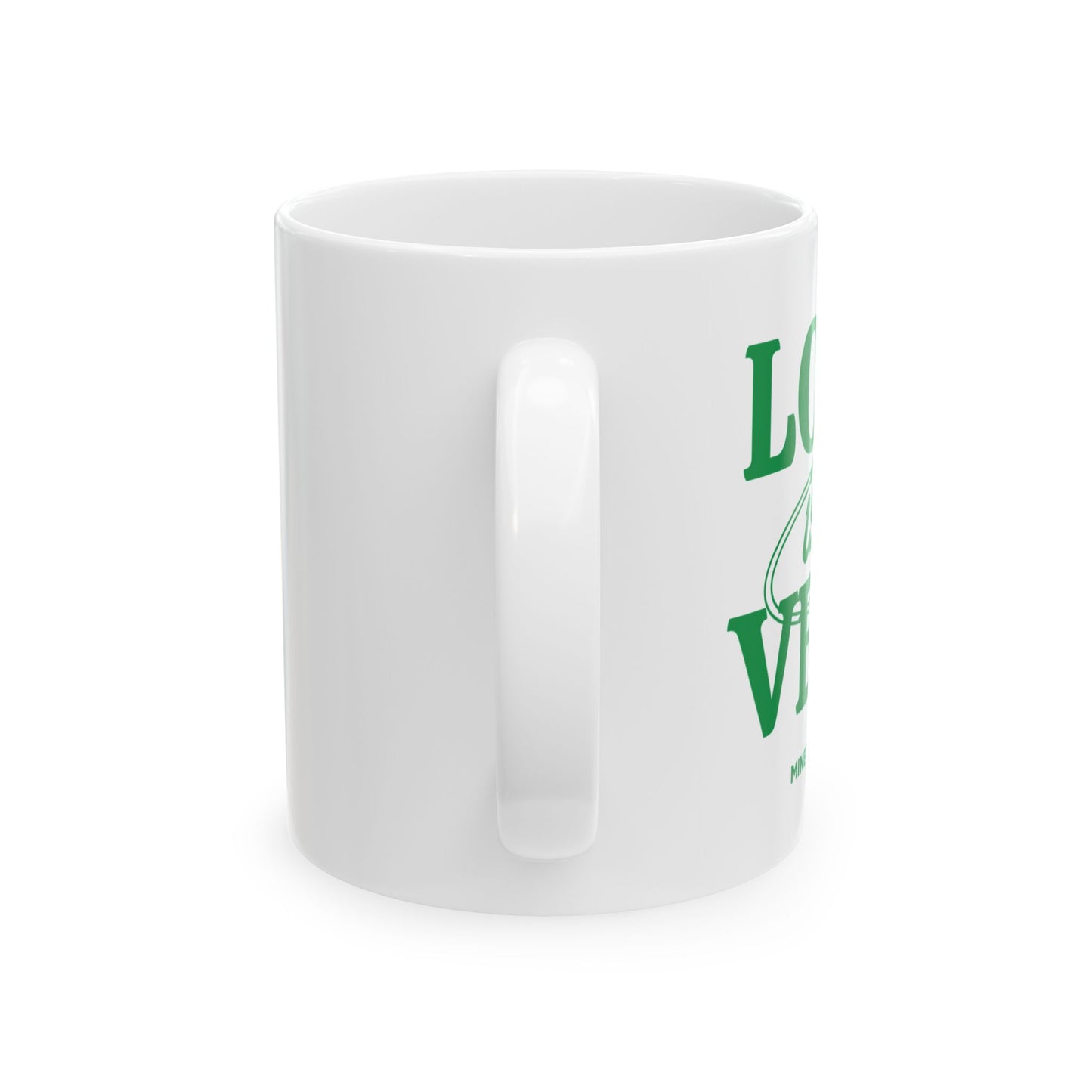 Love & Verb Ceramic Mug - Fun Coffee Cup for Writers, Teachers, and Gift Givers, Perfect for Birthdays and Creative Celebrations