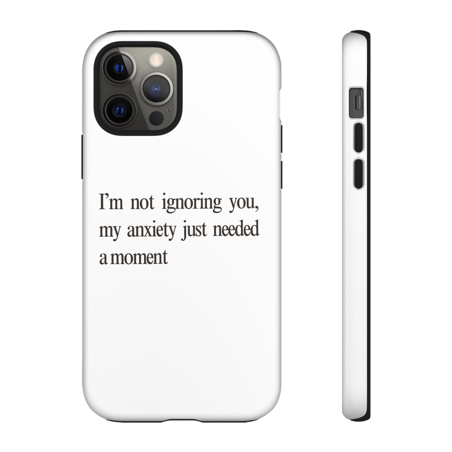 Anxiety Tough Phone Case, Stress Relief Gift, Mental Health Awareness, Protective Phone Cover, Inspirational Quote Case