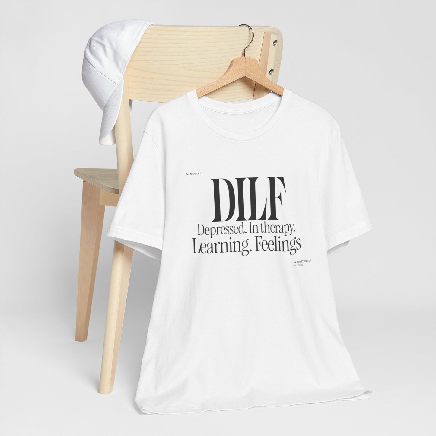 DLF Unisex Jersey Short Sleeve Tee - Embrace Feelings - Its Fine, I Am Fine