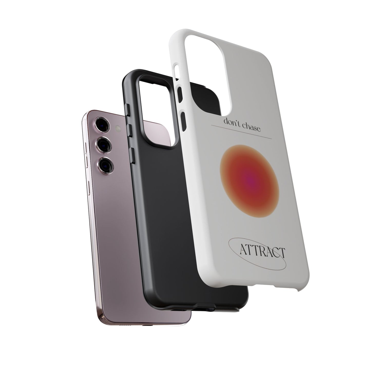 Phone Case, Don't Chase Attract Tough Cases, Durable Cover, Protective Shell, Rugged Case, Impact Resistant, Phone Accessory