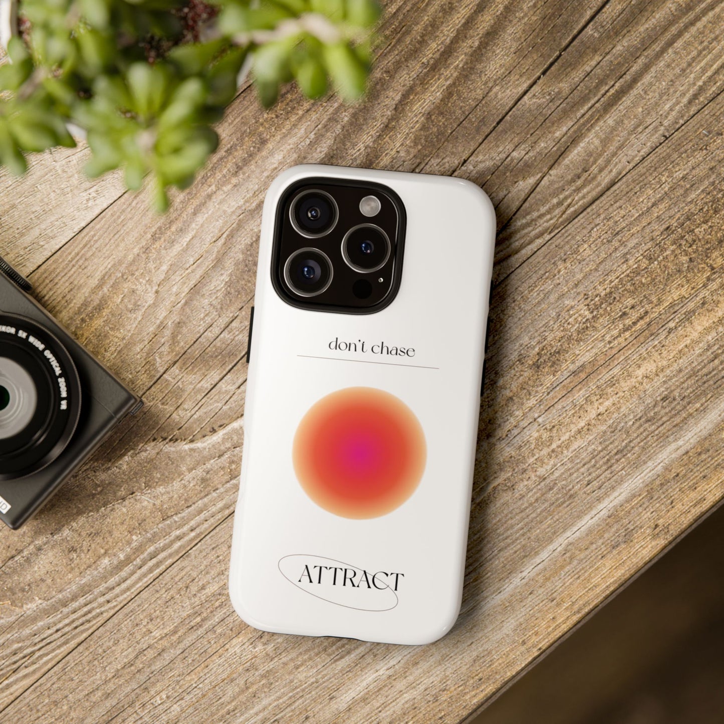 Phone Case, Don't Chase Attract Tough Cases, Durable Cover, Protective Shell, Rugged Case, Impact Resistant, Phone Accessory