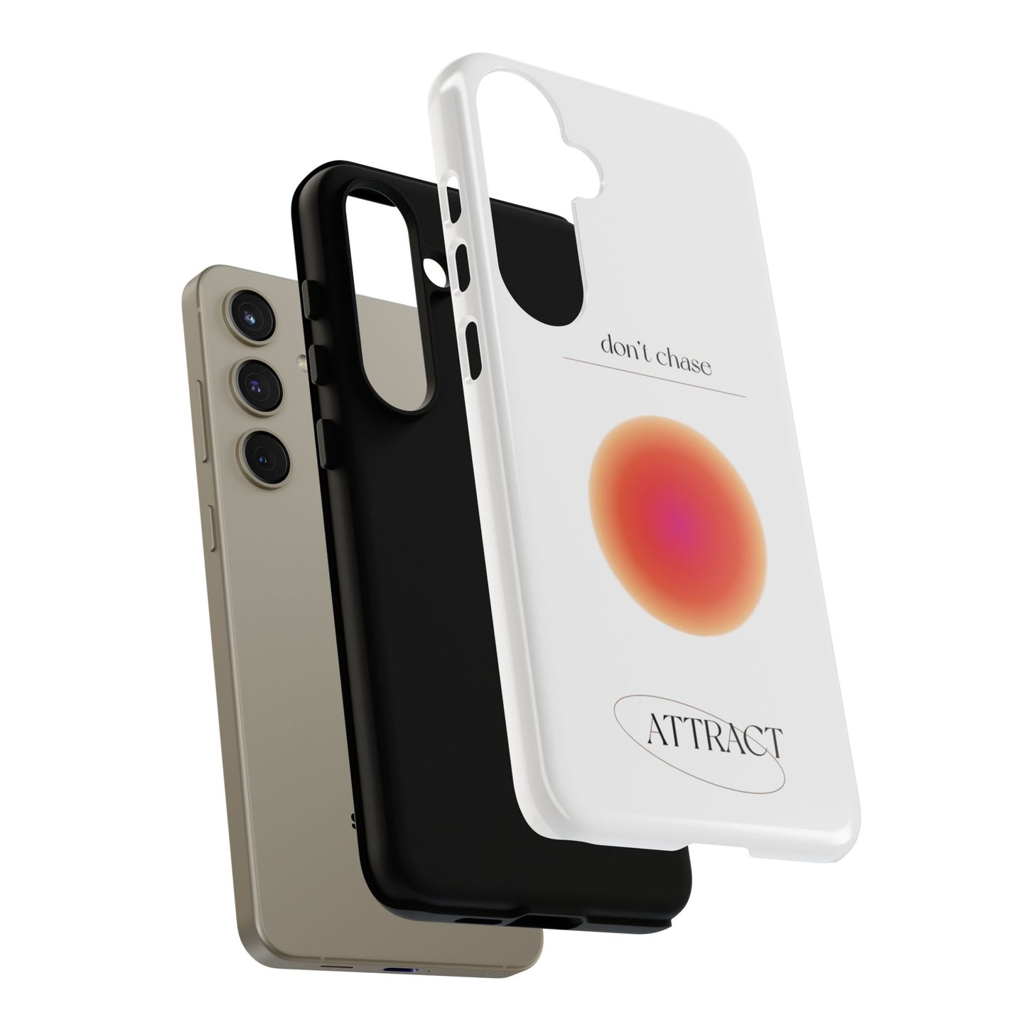 Phone Case, Don't Chase Attract Tough Cases, Durable Cover, Protective Shell, Rugged Case, Impact Resistant, Phone Accessory