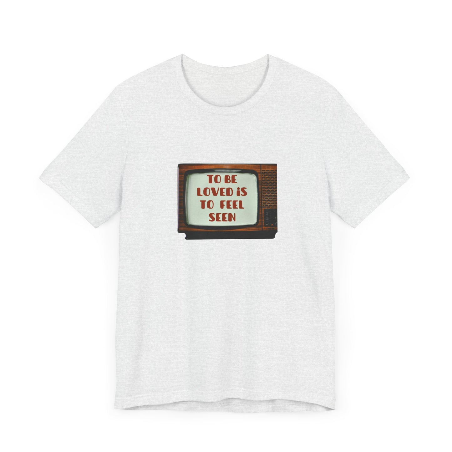 Retro Love Quote Tee, Unisex Short Sleeve Shirt, Vintage Style, Gift for Friends, Self-Love Statement T-Shirt, Casual Chic Top