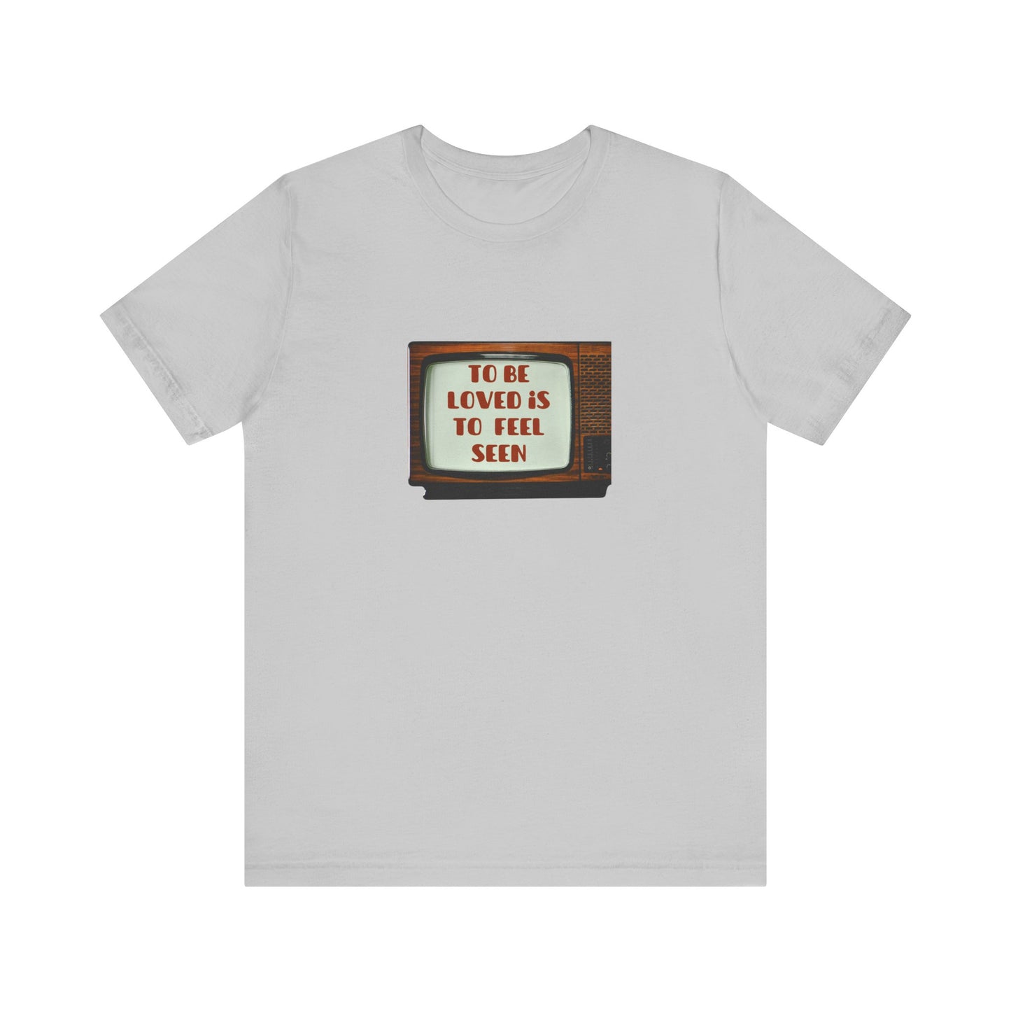 Retro Love Quote Tee, Unisex Short Sleeve Shirt, Vintage Style, Gift for Friends, Self-Love Statement T-Shirt, Casual Chic Top