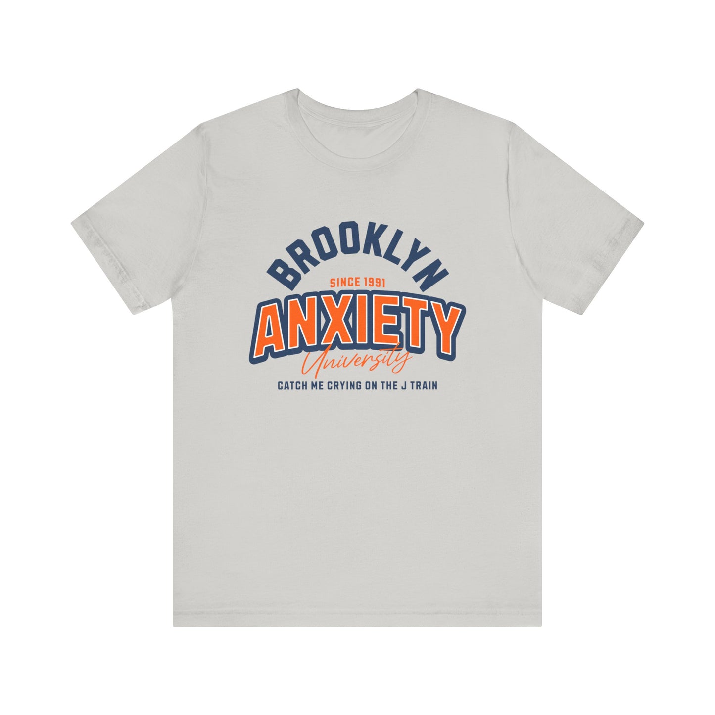 Brooklyn Anxiety University Vintage Unisex T-Shirt – Retro Graphic Tee