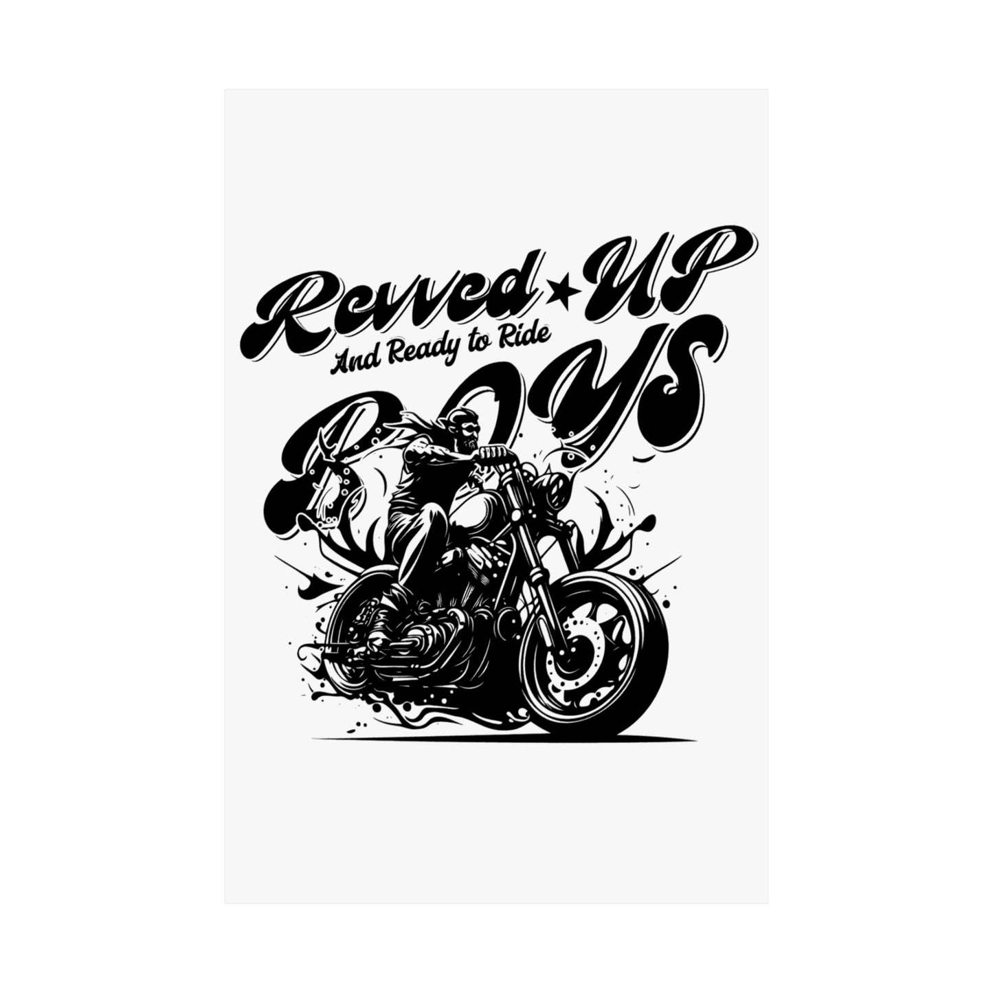 Revv'd Up Motorcycle Poster - Perfect for Bikers & Enthusiasts