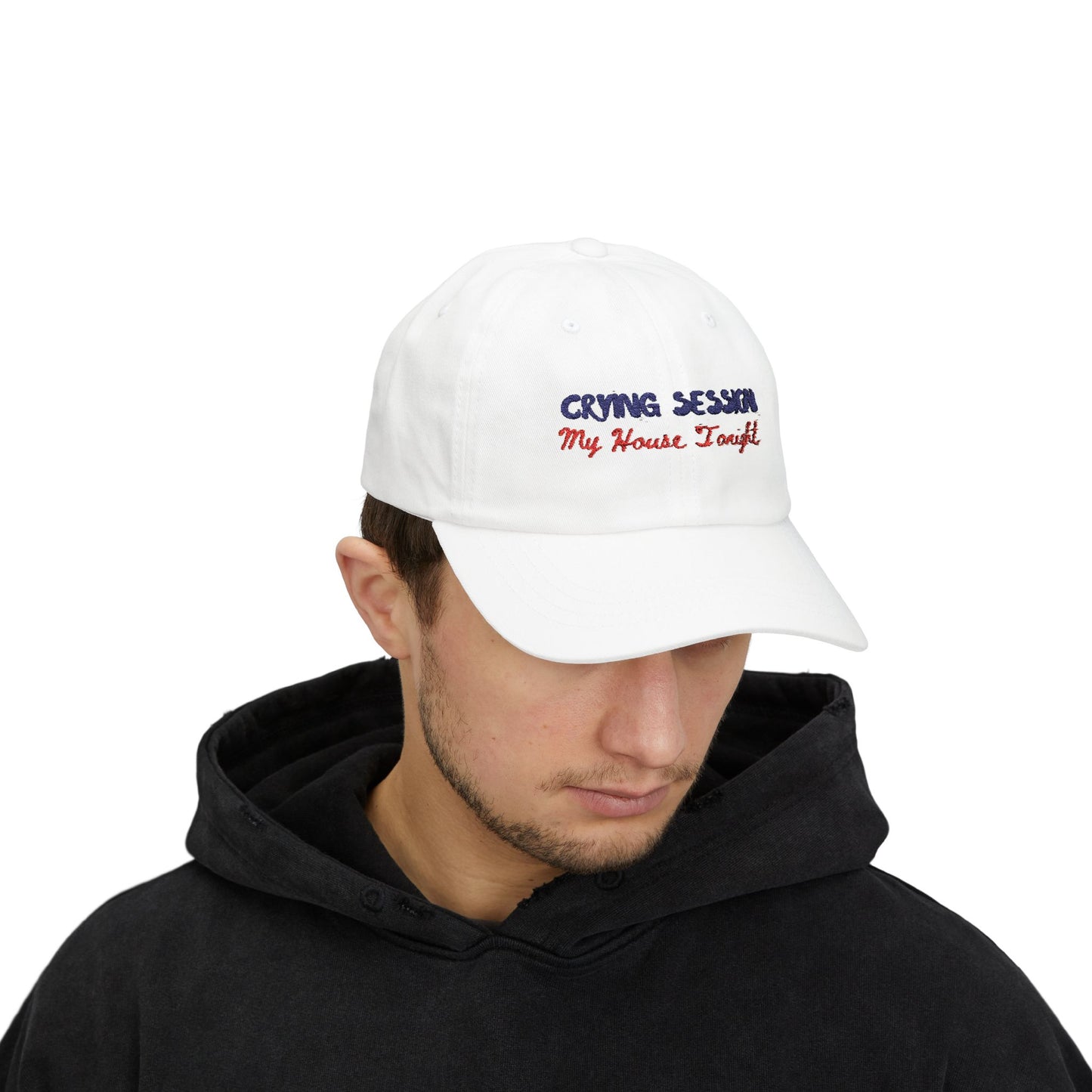 Embroidered Dad Cap - Fun Casual Hat for Summer, Unique Gift for Him, Cool Accessory, Outdoor Festivals, Stylish Summer Cap | Crying