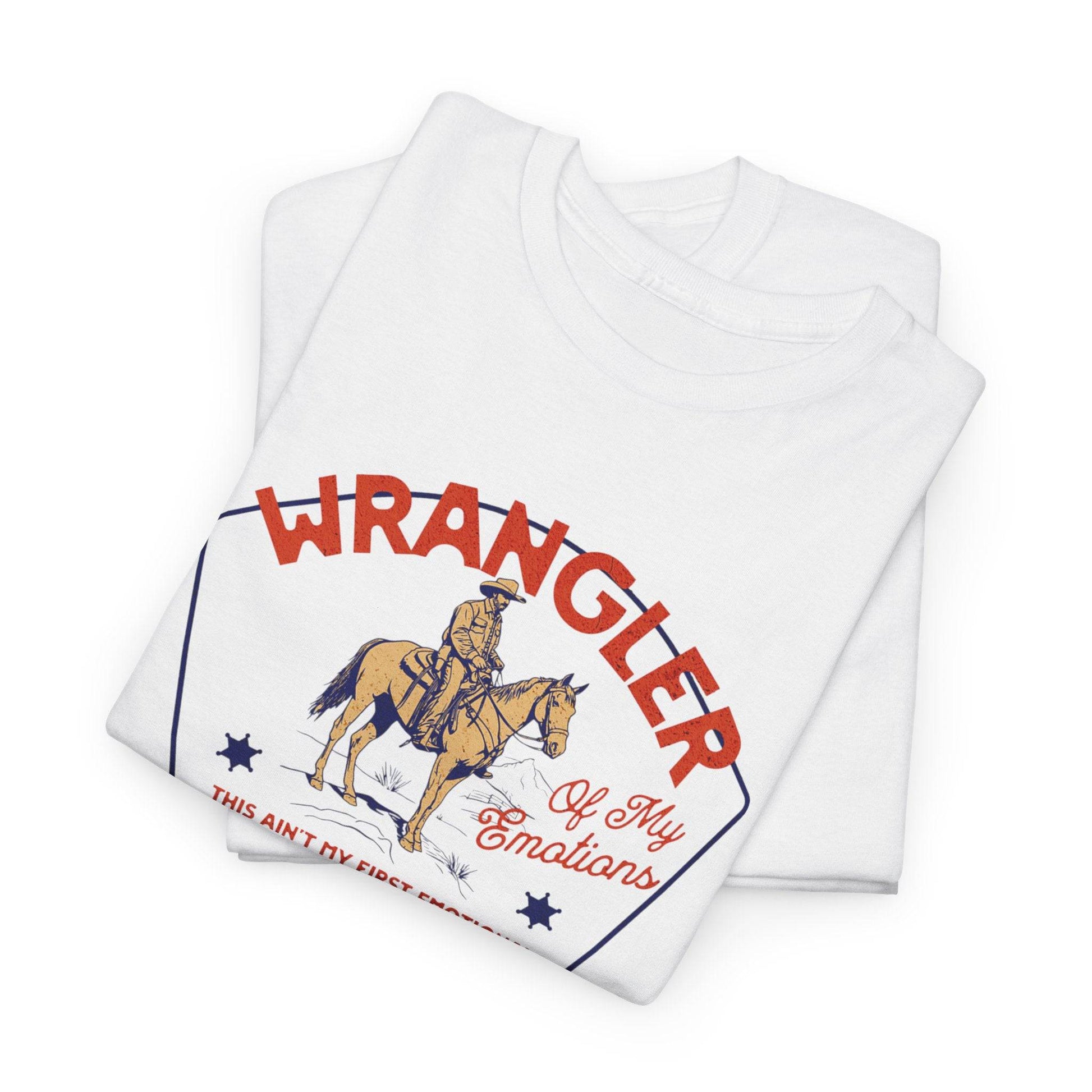 Vintage Wrangler Graphic Unisex T-Shirt – Funny Cowboy Mental Health Tee - Its Fine, I Am Fine