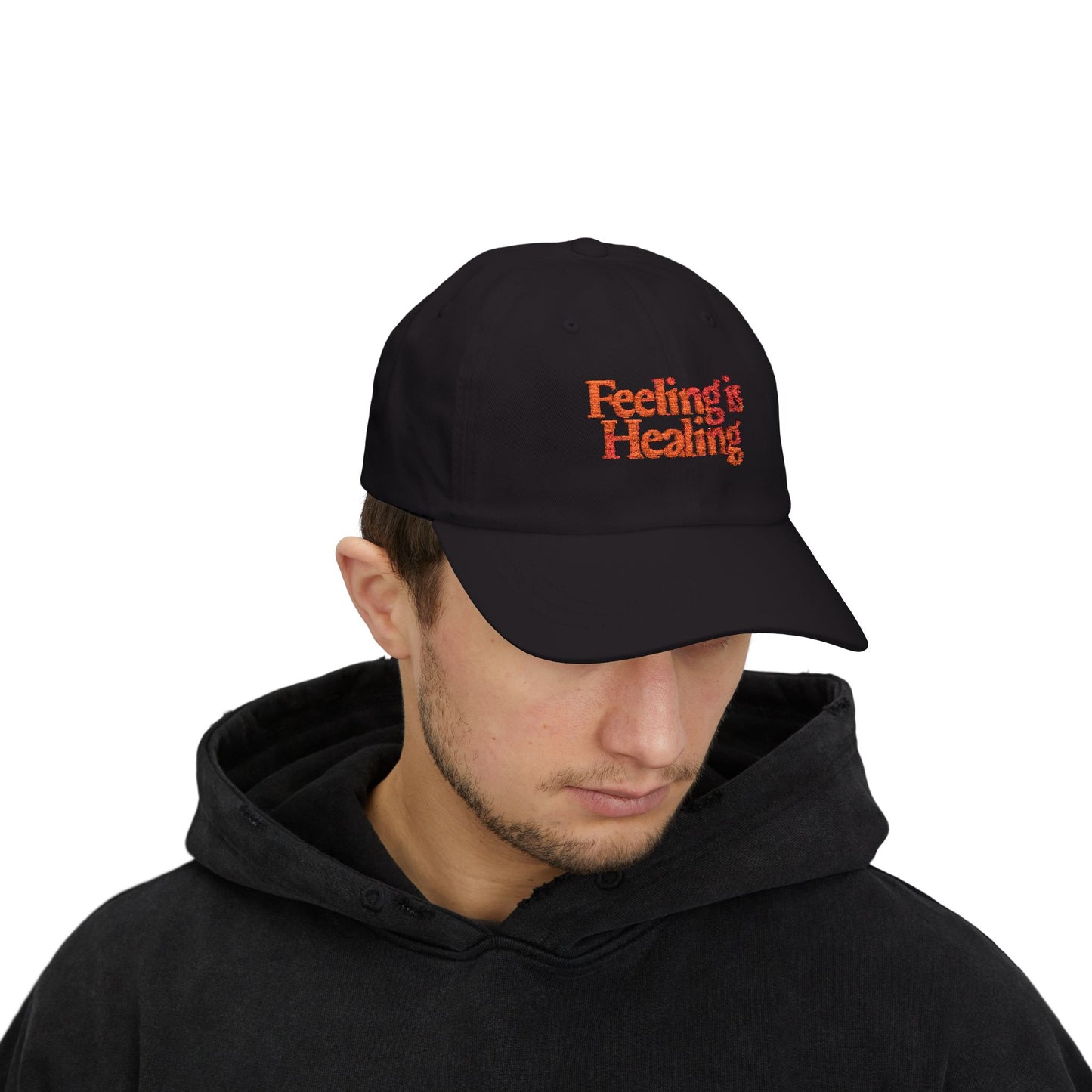 Inspirational Dad Cap - Feeling is Healing Hat, Gift for Dads, Wellness Cap, Motivational Headwear, Casual Style