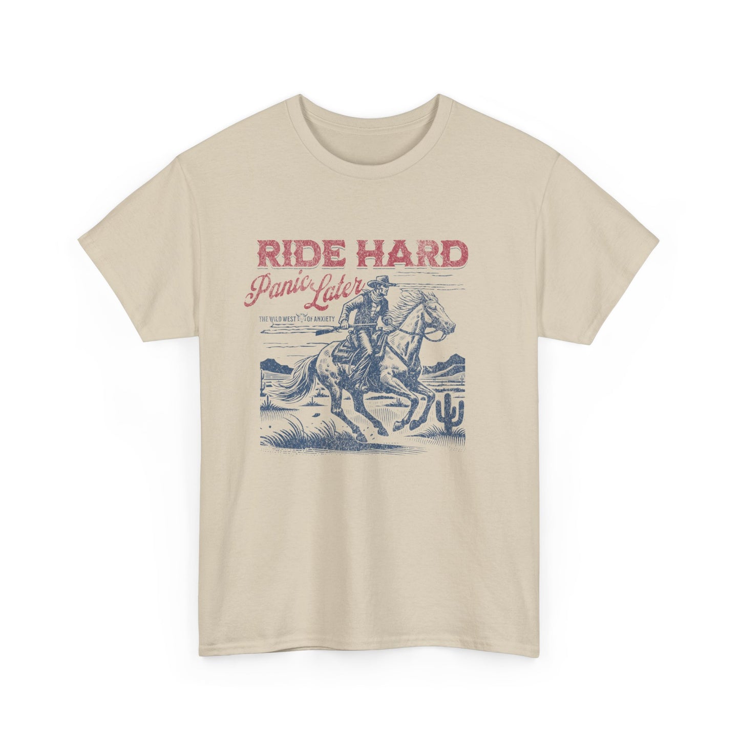 Ride Hard Graphic Tee – Unisex Western Cowboy Shirt for Bold & Free Spirits