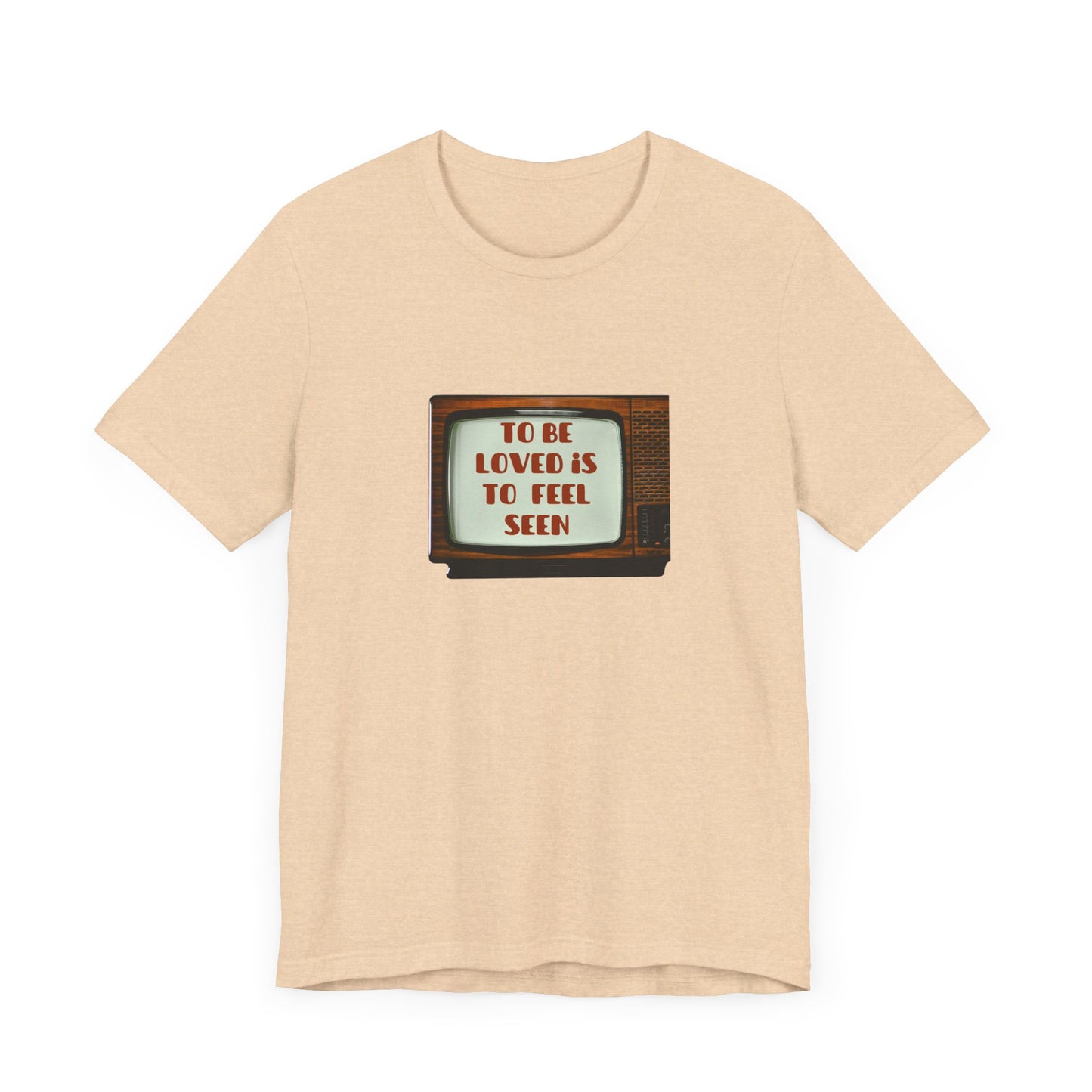 Retro Love Quote Tee, Unisex Short Sleeve Shirt, Vintage Style, Gift for Friends, Self-Love Statement T-Shirt, Casual Chic Top