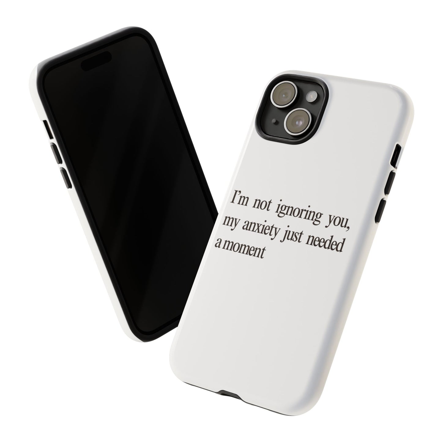 Anxiety Tough Phone Case, Stress Relief Gift, Mental Health Awareness, Protective Phone Cover, Inspirational Quote Case