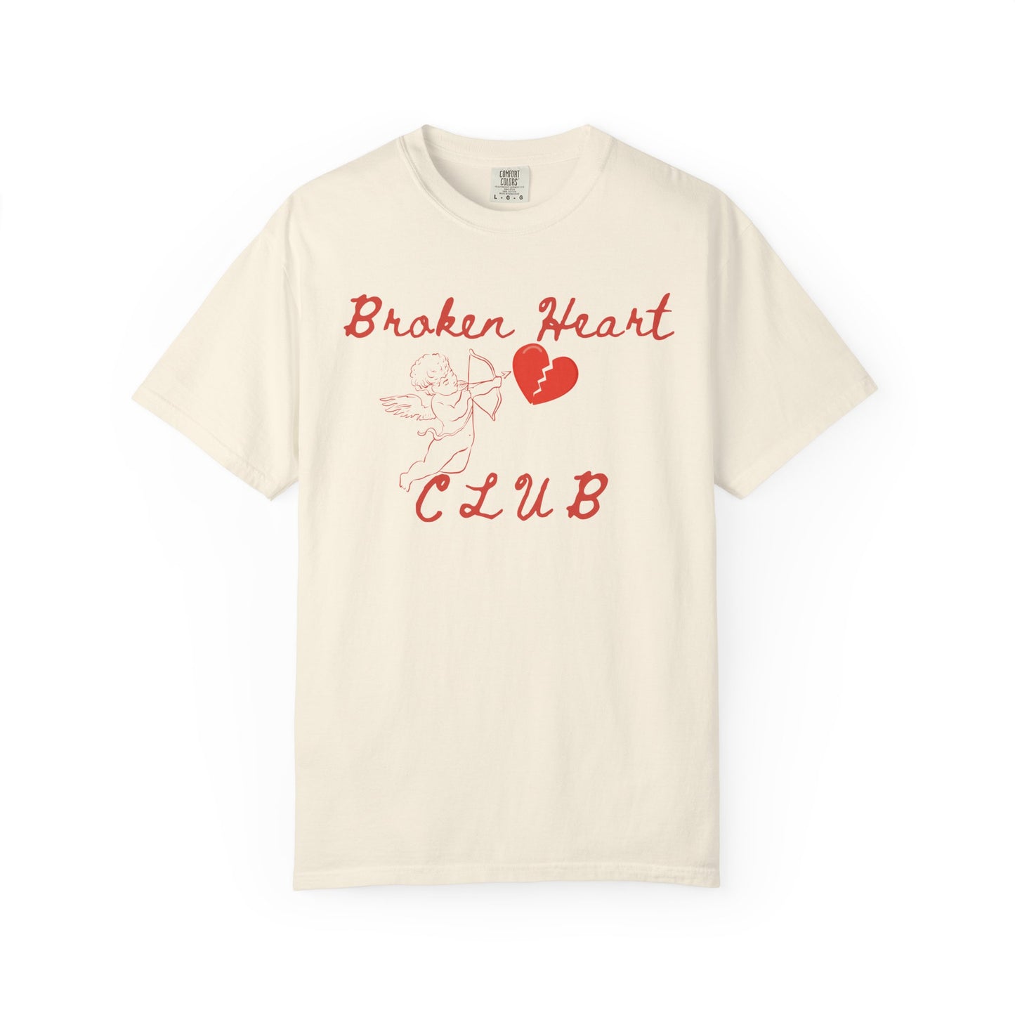 Broken Heart Club T-Shirt, Unisex Casual Tee, Cute Gift for Friends, Valentine's Day Wear, Funny Relationship Shirt