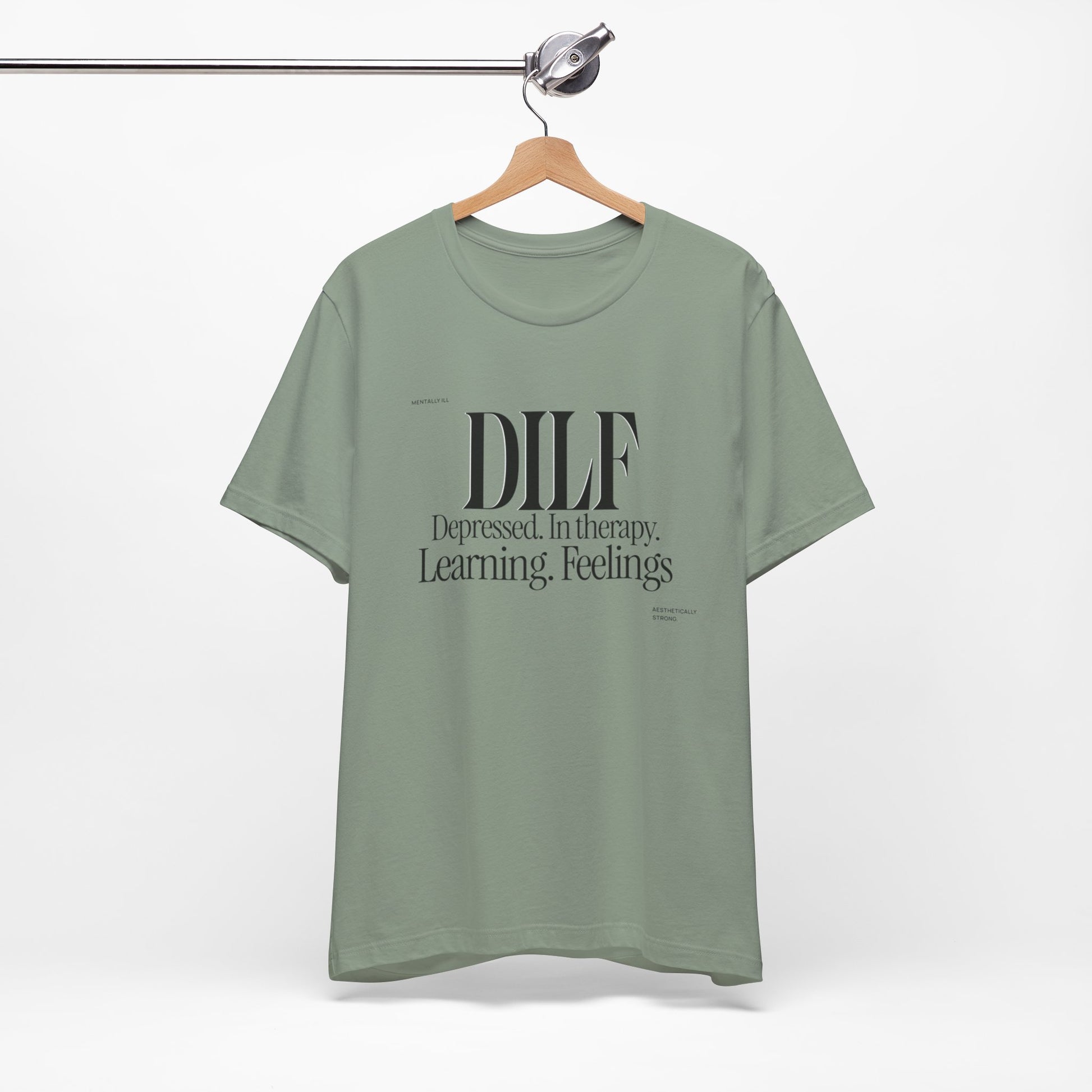 DLF Unisex Jersey Short Sleeve Tee - Embrace Feelings - Its Fine, I Am Fine