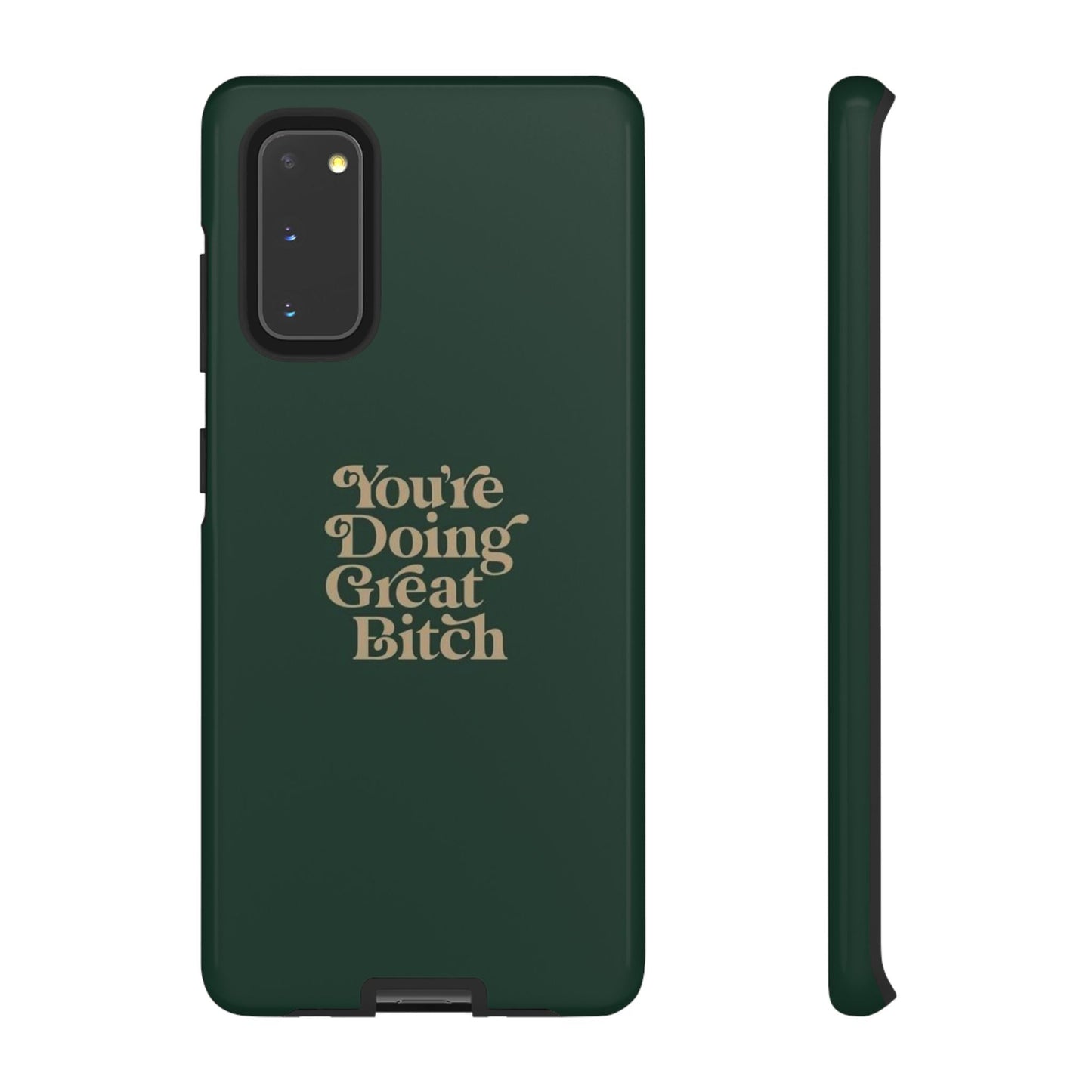 Tough Cases, Encouraging Phone Case, Motivational Phone Cover, Inspirational Phone Protector, Tough Love Phone Case, You're Doing Great - Its Fine, I Am Fine