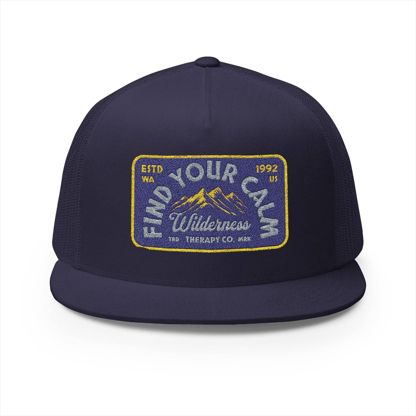 Vintage Embroidered Trucker Cap - 'Find Your Own Wilderness' - Its Fine, I Am Fine