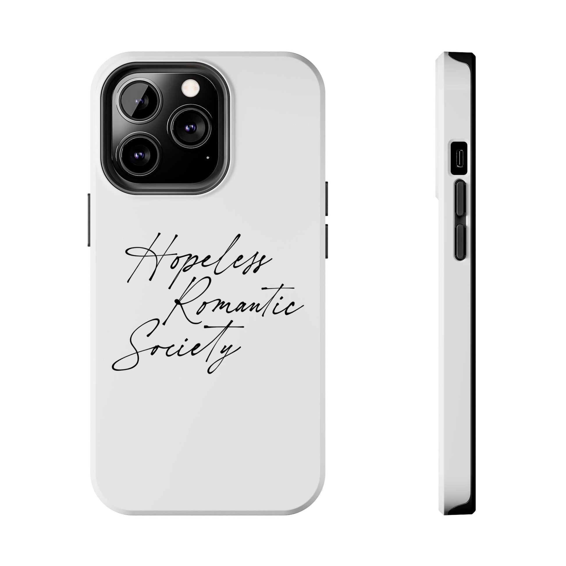 Hopeless Romantic Tough Phone Cases - Unique Gift Ideas, Valentine's Day Gift, Floral Phone Accessories, Love Quotes Cover, Protective Phone - Its Fine, I Am Fine