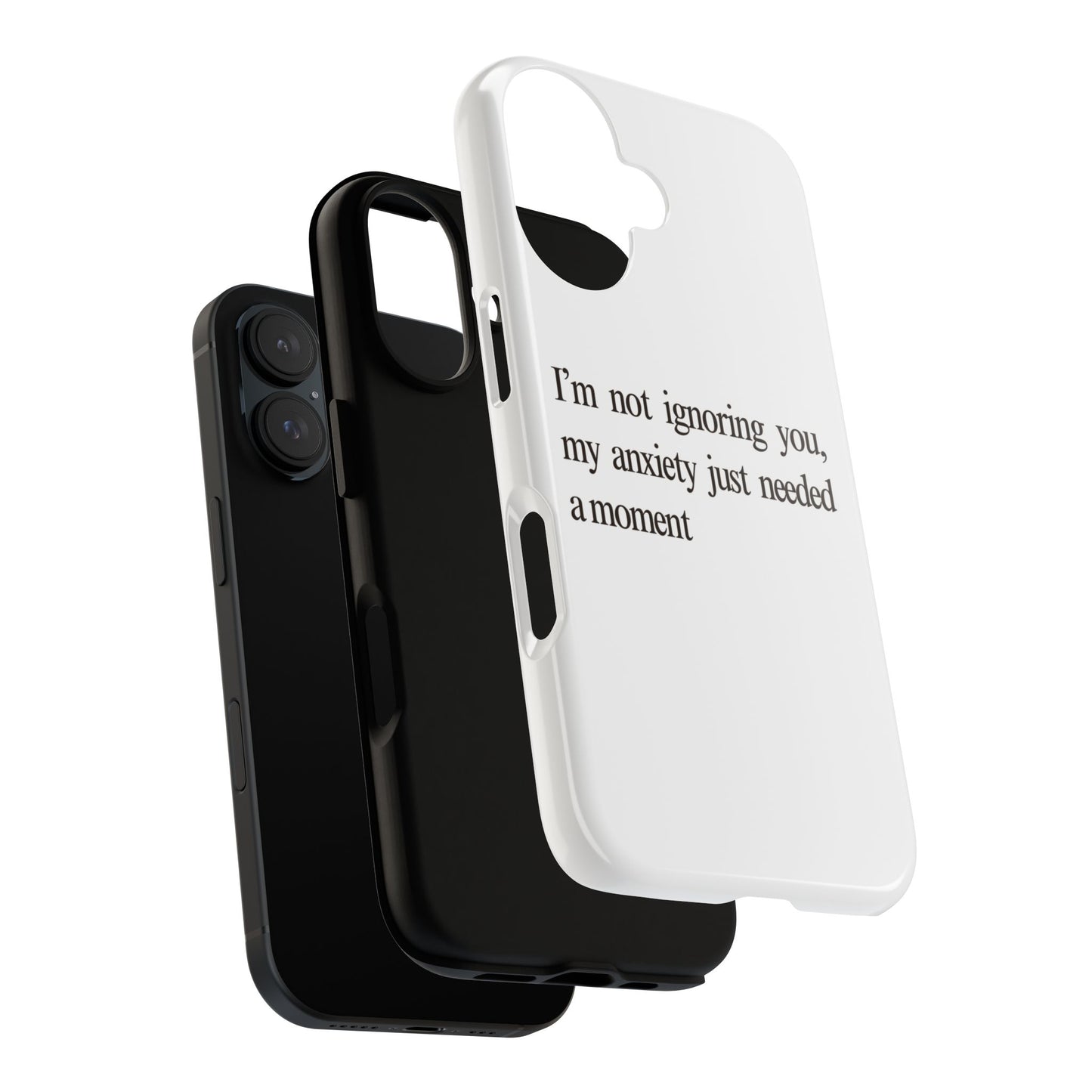 Anxiety Tough Phone Case, Stress Relief Gift, Mental Health Awareness, Protective Phone Cover, Inspirational Quote Case