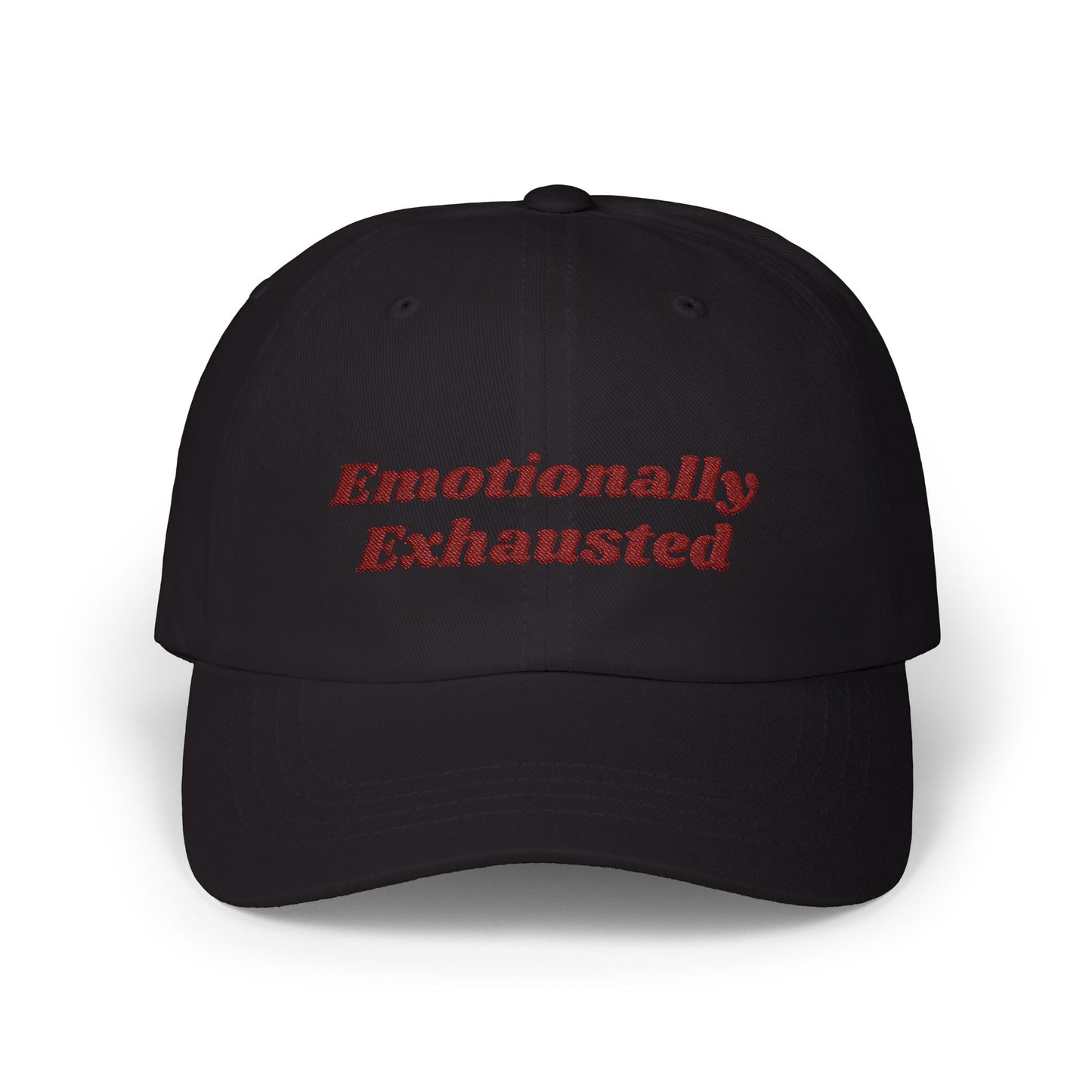 Emotionally Exhausted Dad Cap, Relaxed Fit Cap for Dads, Gift for Fathers Day, Casual Dad Hat, Summer Essential Fashion - Classic Dad Cap,