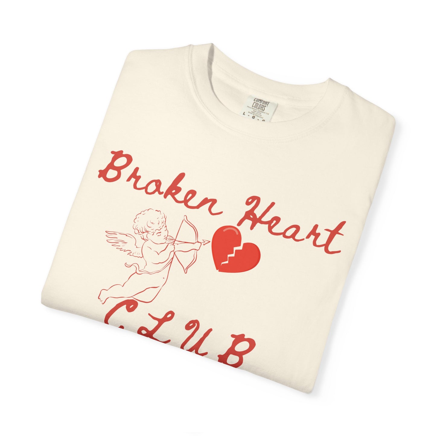 Broken Heart Club T-Shirt, Unisex Casual Tee, Cute Gift for Friends, Valentine's Day Wear, Funny Relationship Shirt
