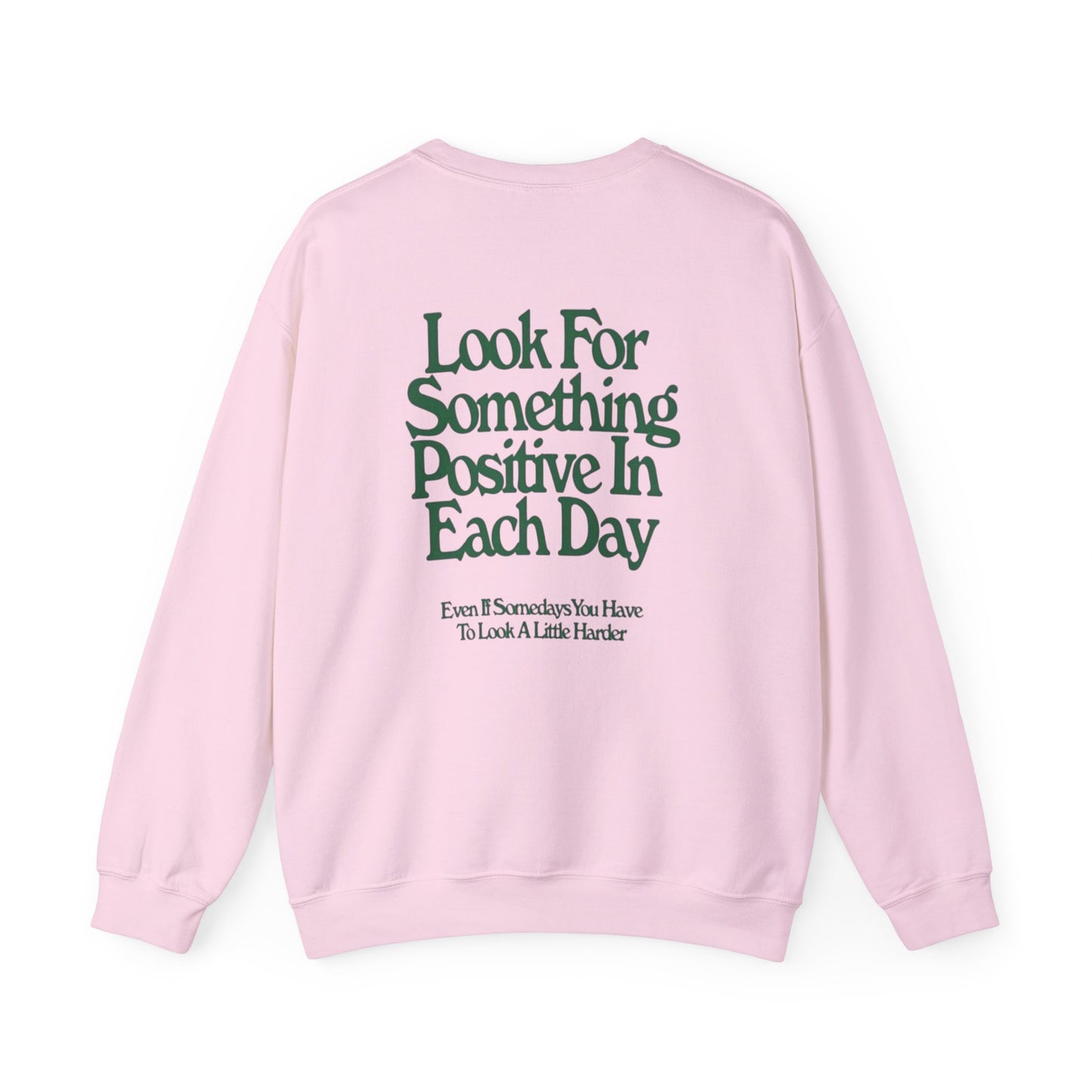 Positive Vibes Crewneck Sweatshirt, Inspirational Gift, Unisex Motivational Apparel, Everyday Comfort, Self-Care Fashion, Gift for Him or