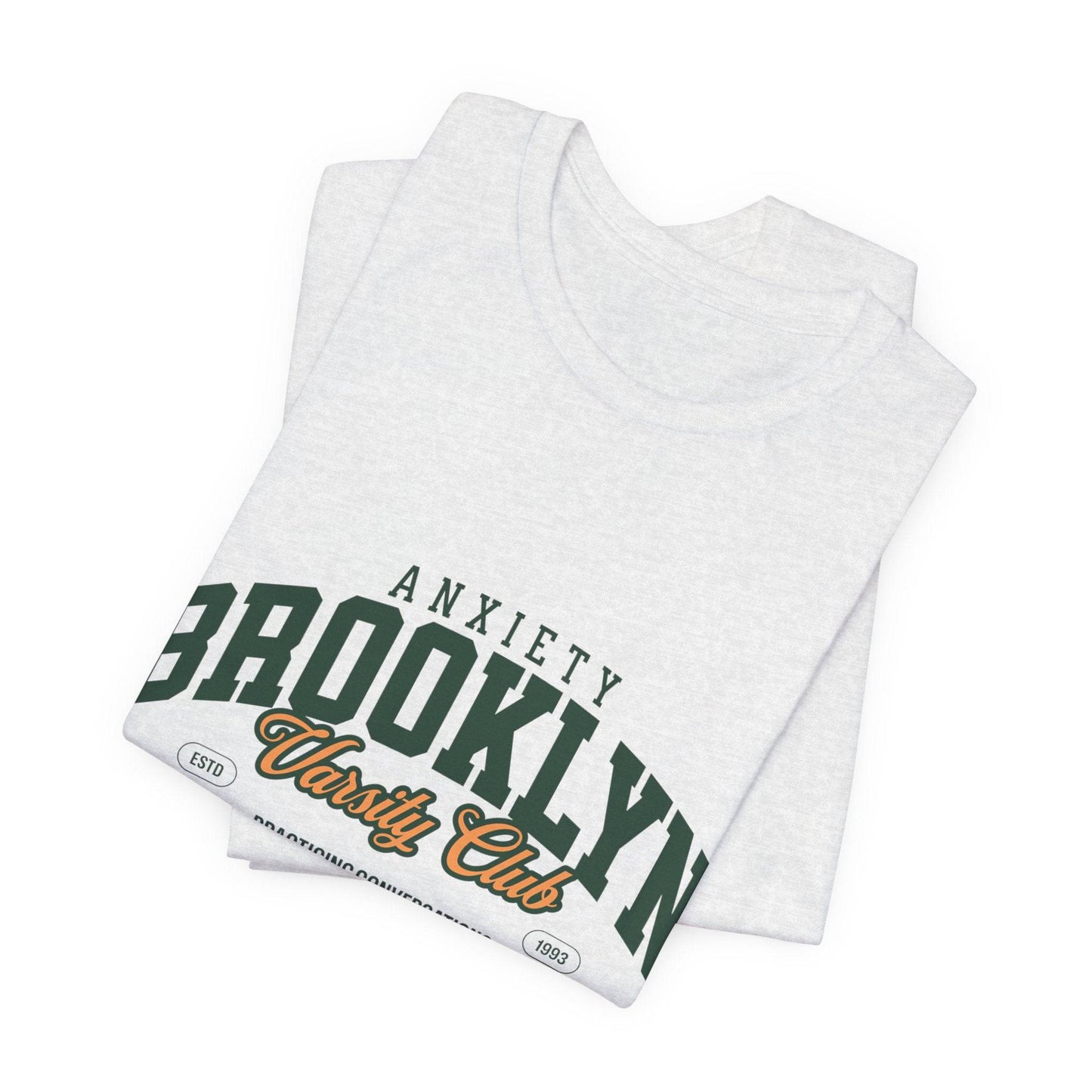 Brooklyn Anxiety Club Vintage Unisex T-Shirt | Funny Retro Graphic Tee for Everyday Comfort - Its Fine, I Am Fine