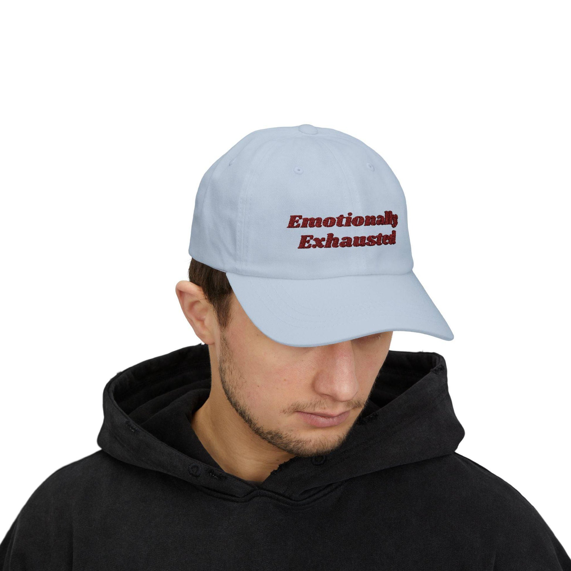 Emotionally Exhausted Dad Cap, Relaxed Fit Cap for Dads, Gift for Fathers Day, Casual Dad Hat, Summer Essential Fashion - Classic Dad Cap, - Its Fine, I Am Fine