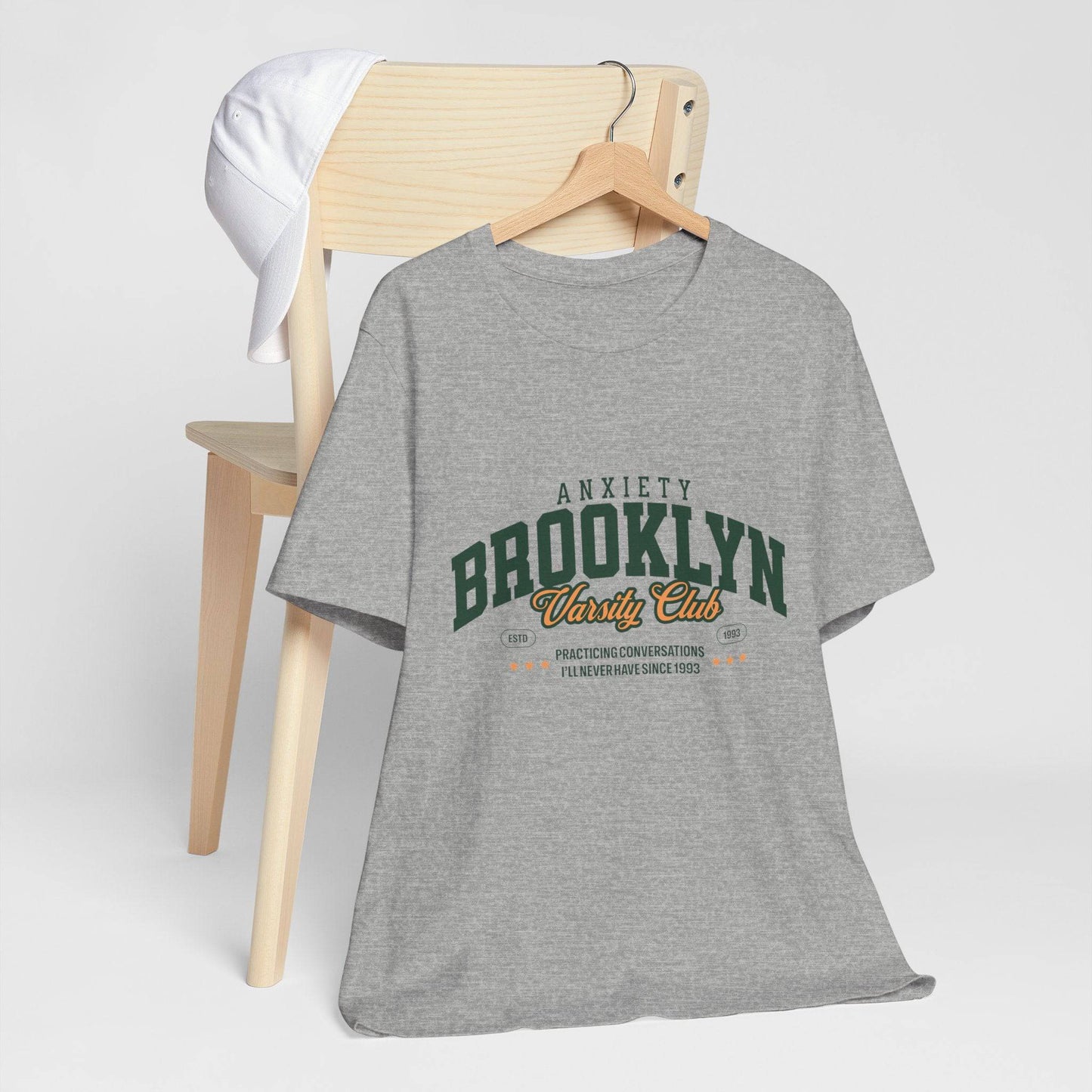 Brooklyn Anxiety Club Vintage Unisex T-Shirt | Funny Retro Graphic Tee for Everyday Comfort - Its Fine, I Am Fine