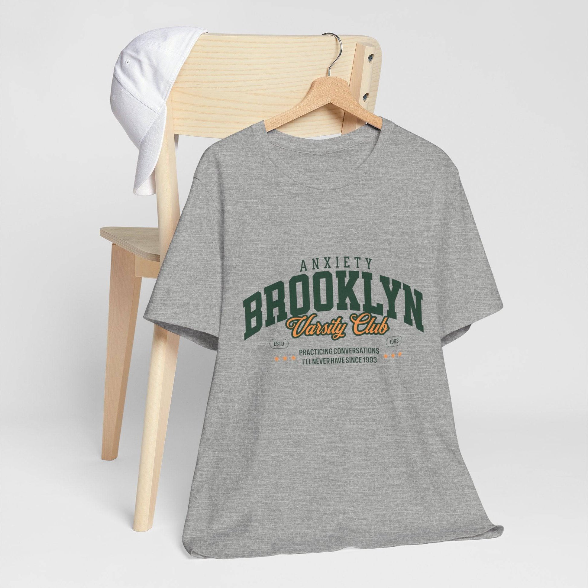 Brooklyn Anxiety Club Vintage Unisex T-Shirt | Funny Retro Graphic Tee for Everyday Comfort - Its Fine, I Am Fine