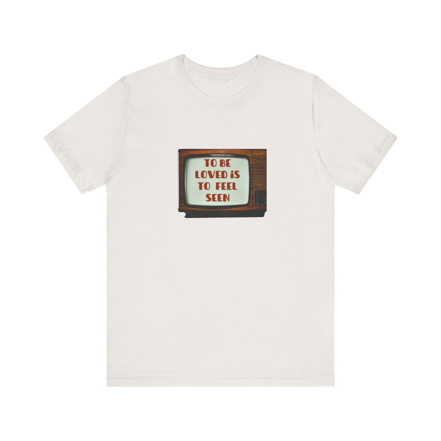 Retro Love Quote Tee, Unisex Short Sleeve Shirt, Vintage Style, Gift for Friends, Self-Love Statement T-Shirt, Casual Chic Top